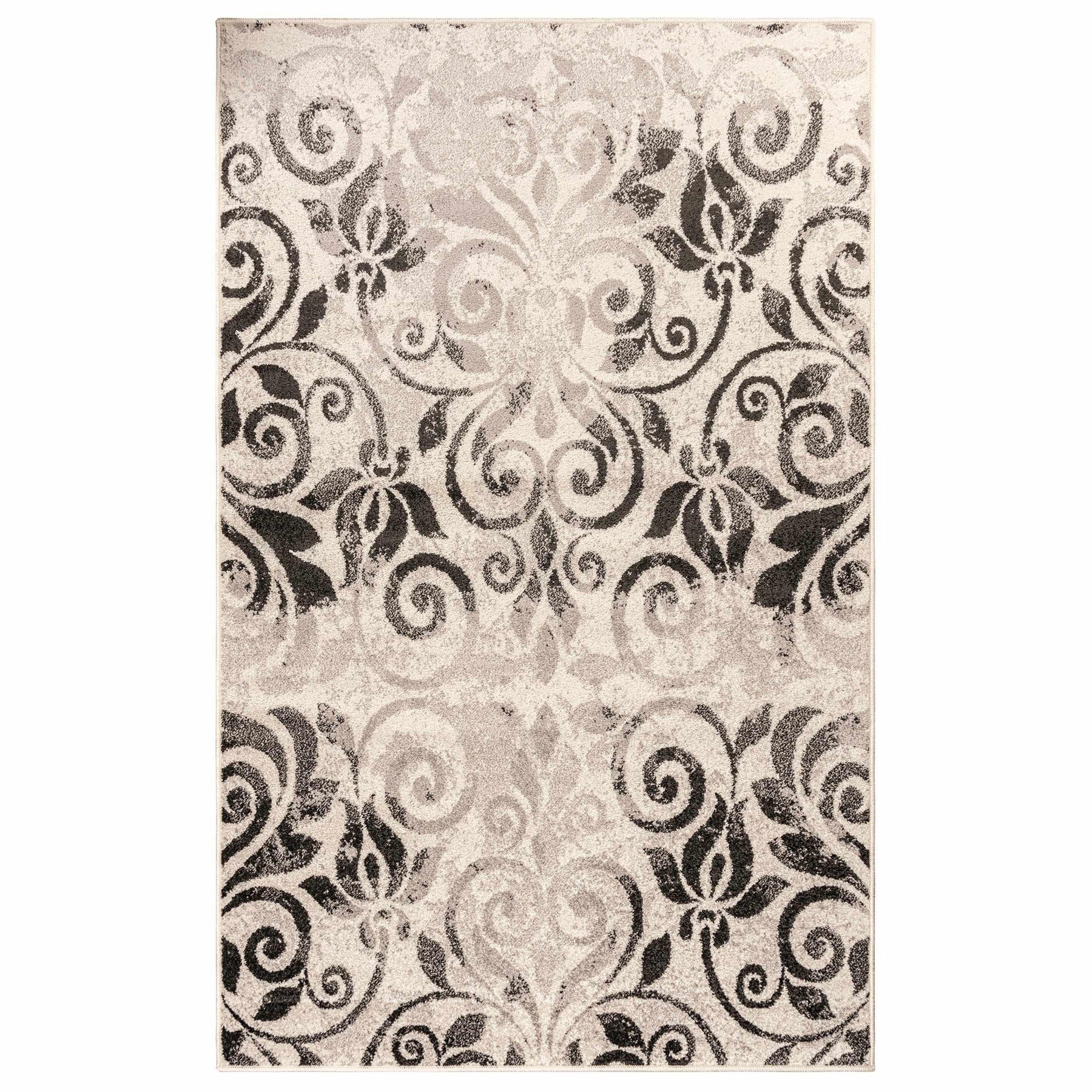 Cuenlino Distressed Damask Transitional Area Rug Or Runner