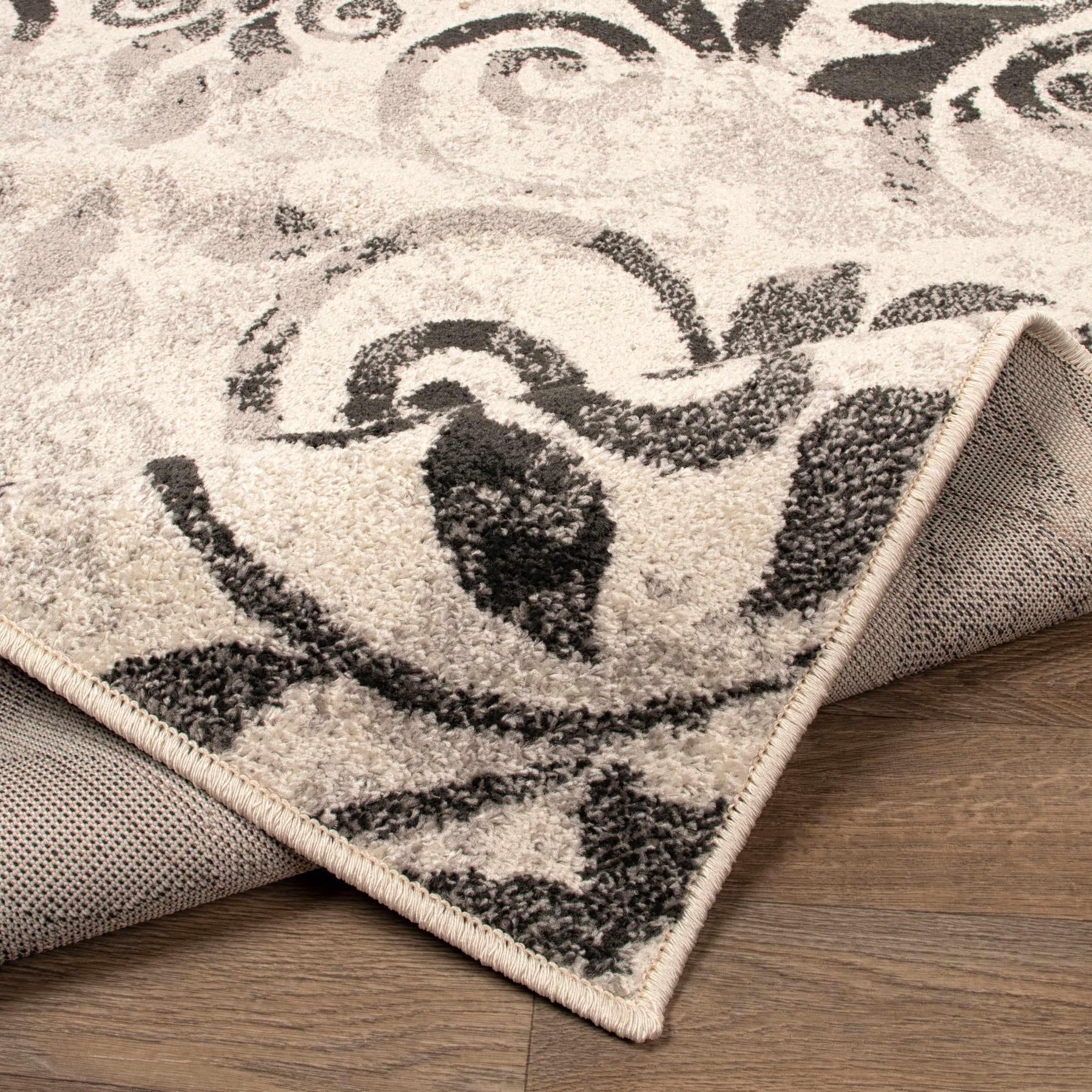 Cuenlino Distressed Damask Transitional Area Rug Or Runner
