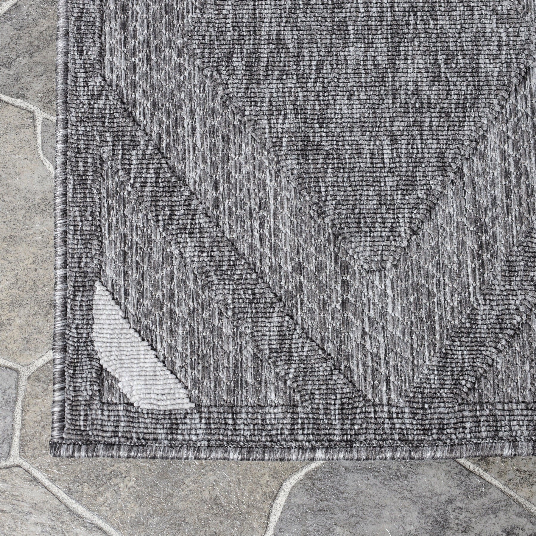 Daelyn Diamond Lattice Area Rug Modern Indoor Outdoor Rugs