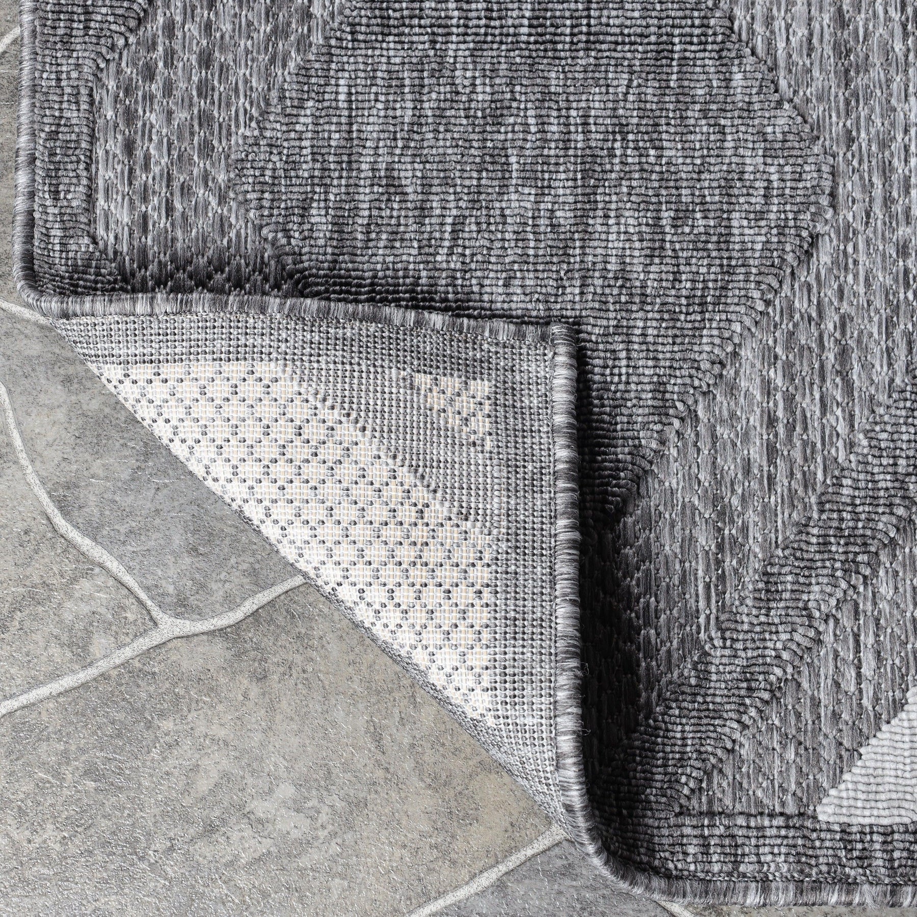 Daelyn Diamond Lattice Area Rug Modern Indoor Outdoor Rugs