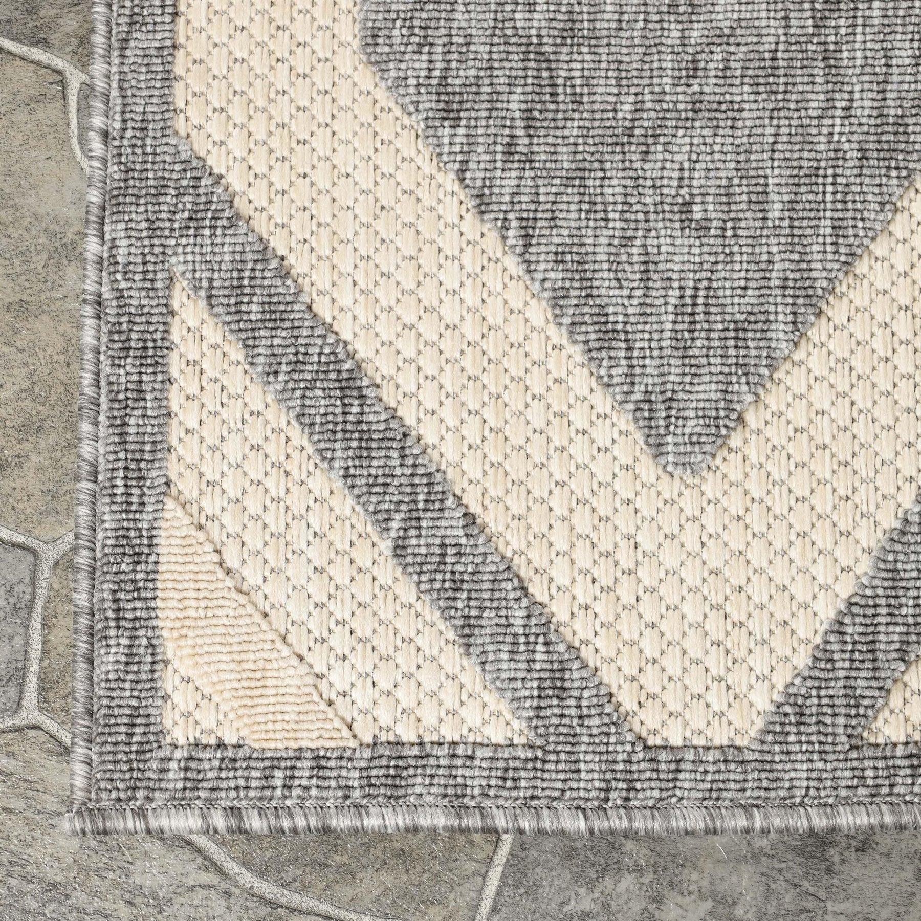 Daelyn Diamond Lattice Area Rug Modern Indoor Outdoor Rugs