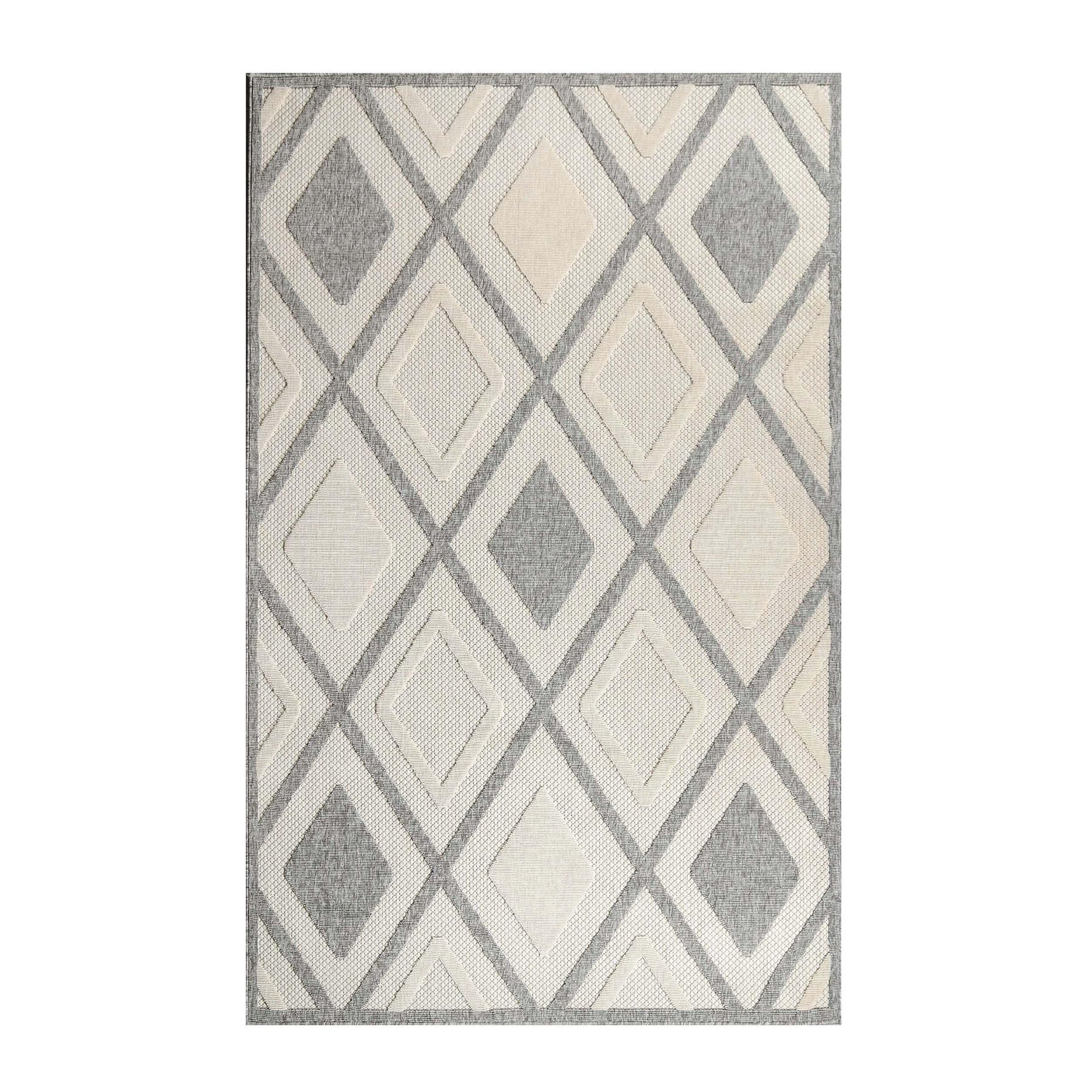 Daelyn Diamond Lattice Area Rug Modern Indoor Outdoor Rugs