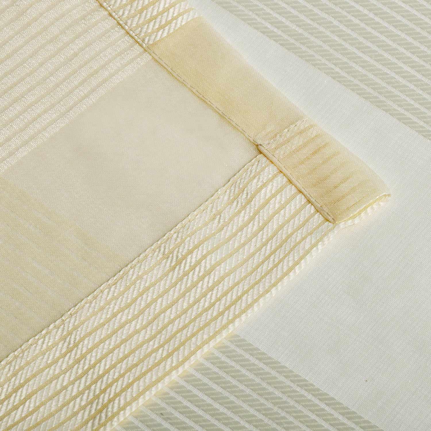 Dalisto Braided Rope Textured Grommet Sheer Curtain Set of 2