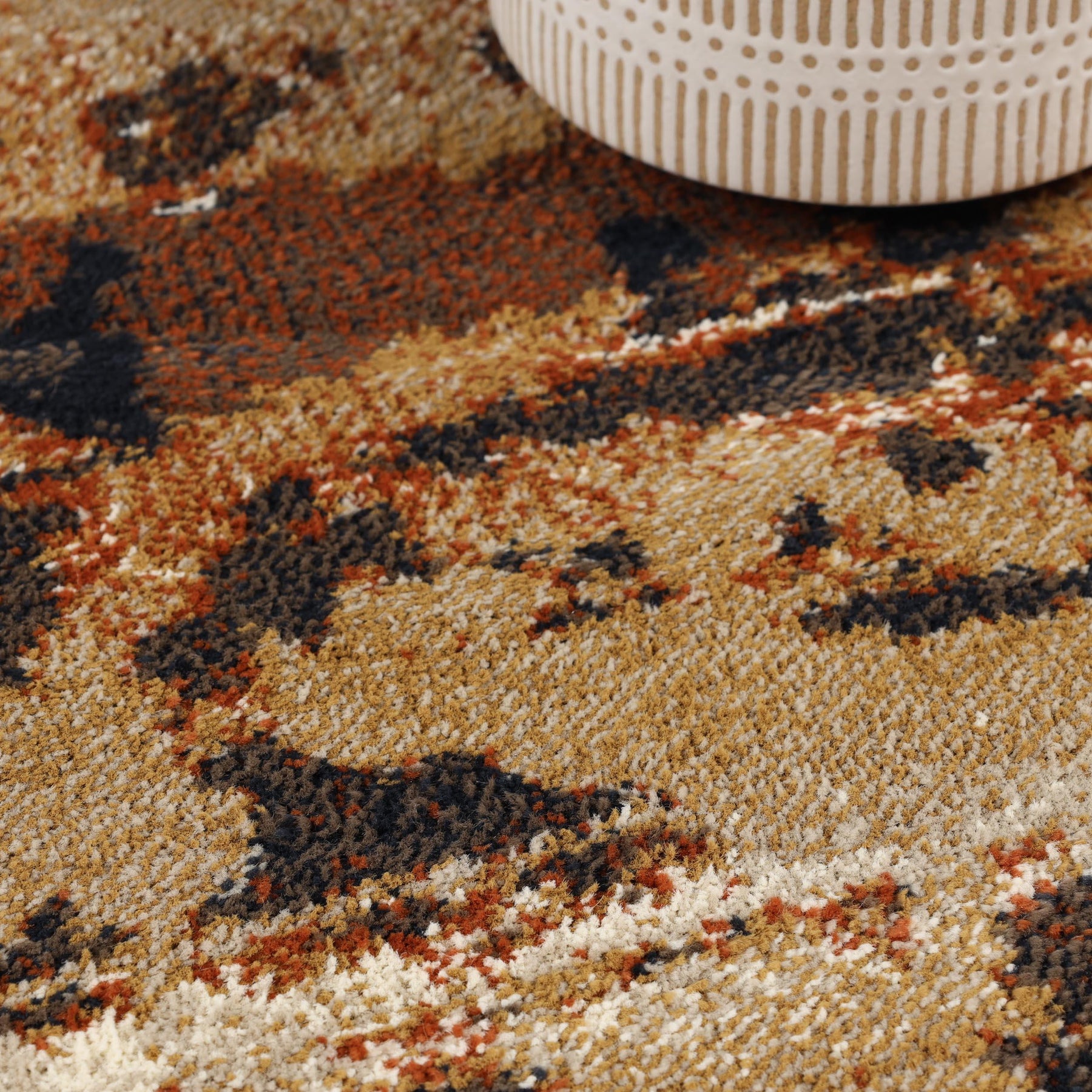 Damara Modern Splatter Abstract Indoor Area Rugs or Runner Rug