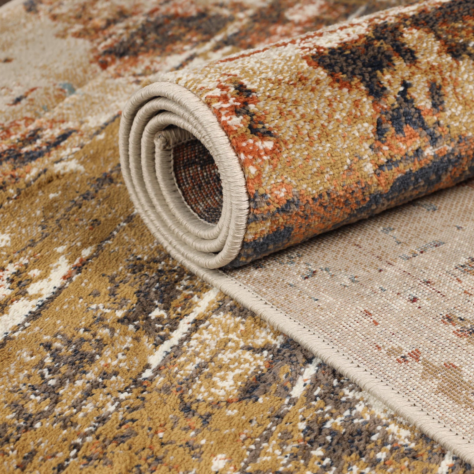 Damara Modern Splatter Abstract Indoor Area Rugs or Runner Rug