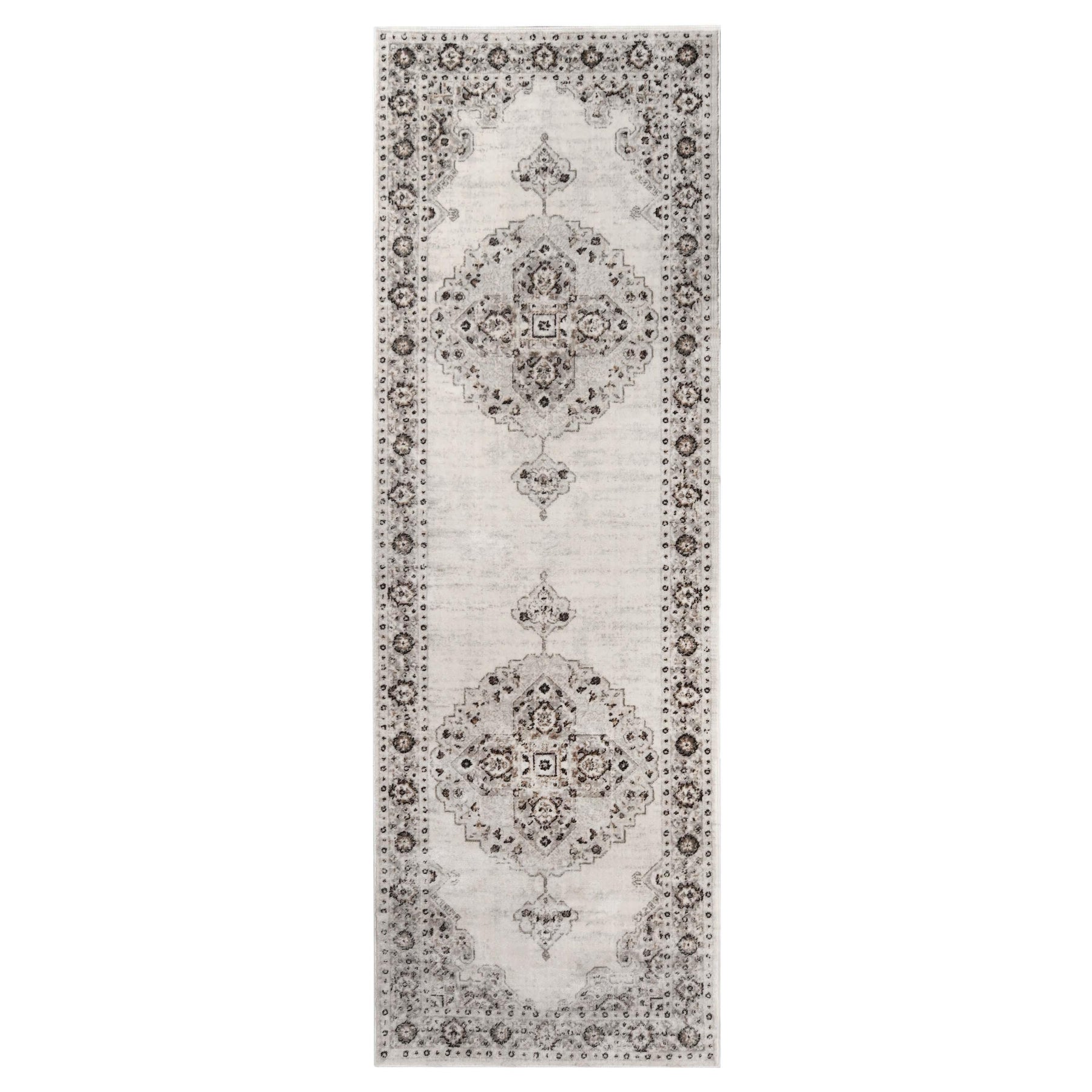 Demelza Vintage Traditional Oriental Medallion Indoor Area Rug or Runner