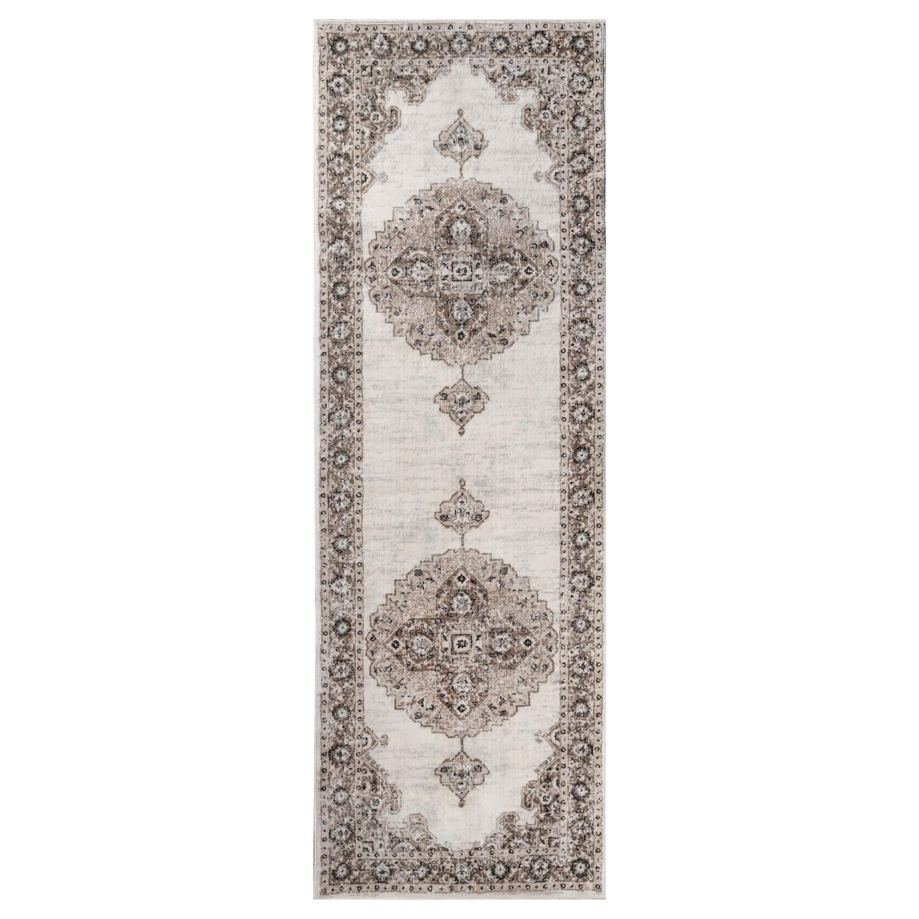 Demelza Vintage Traditional Oriental Medallion Indoor Area Rug or Runner
