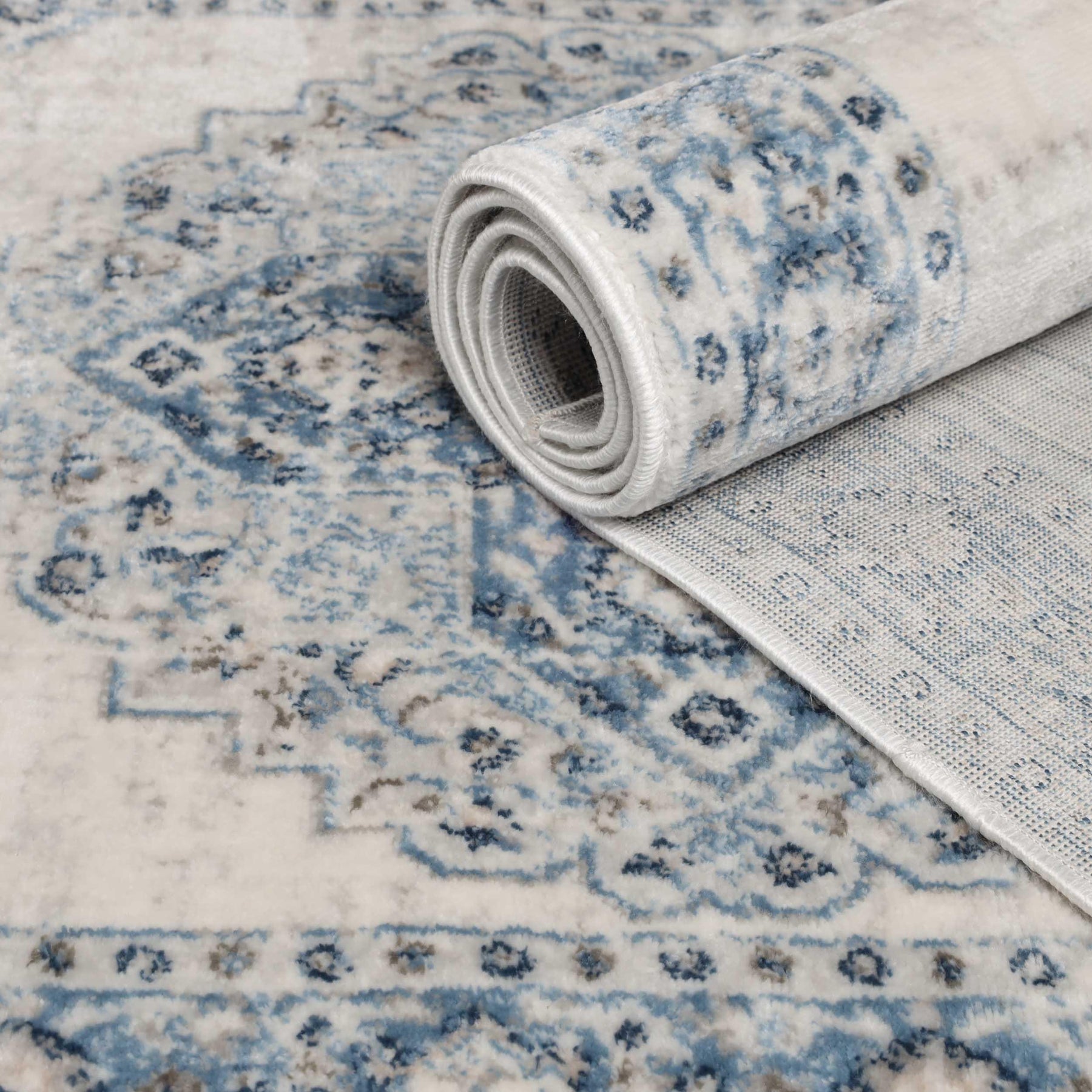 Demelza Vintage Traditional Oriental Medallion Indoor Area Rug or Runner