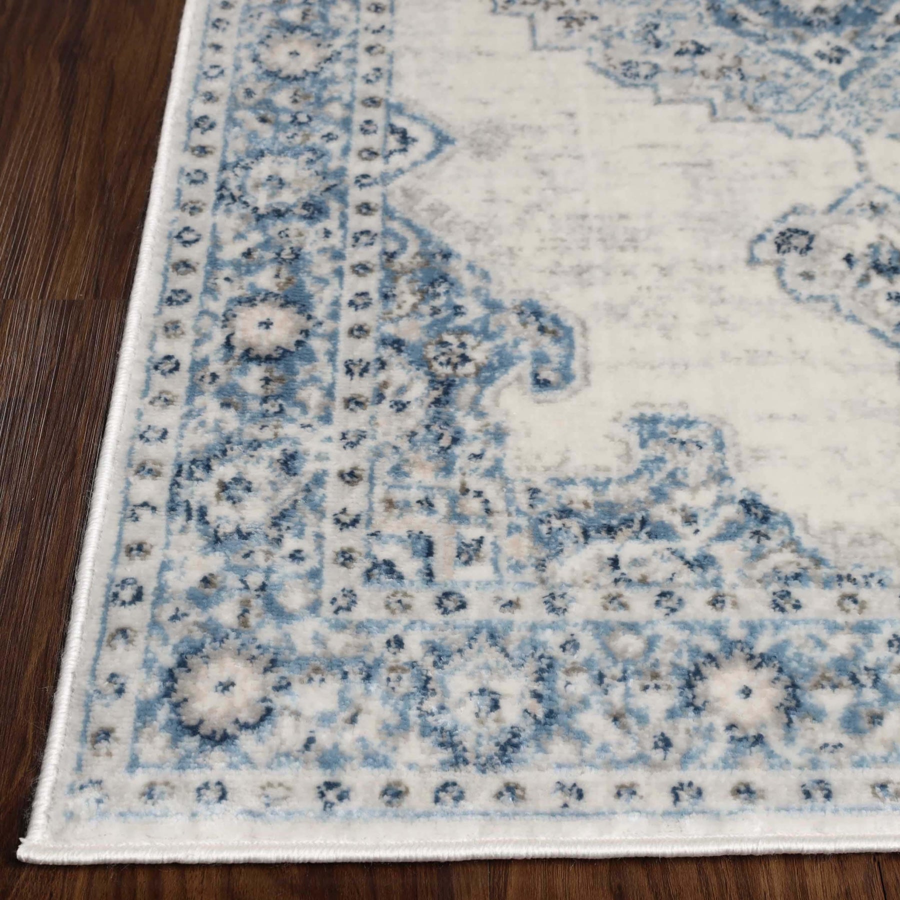 Demelza Vintage Traditional Oriental Medallion Indoor Area Rug or Runner