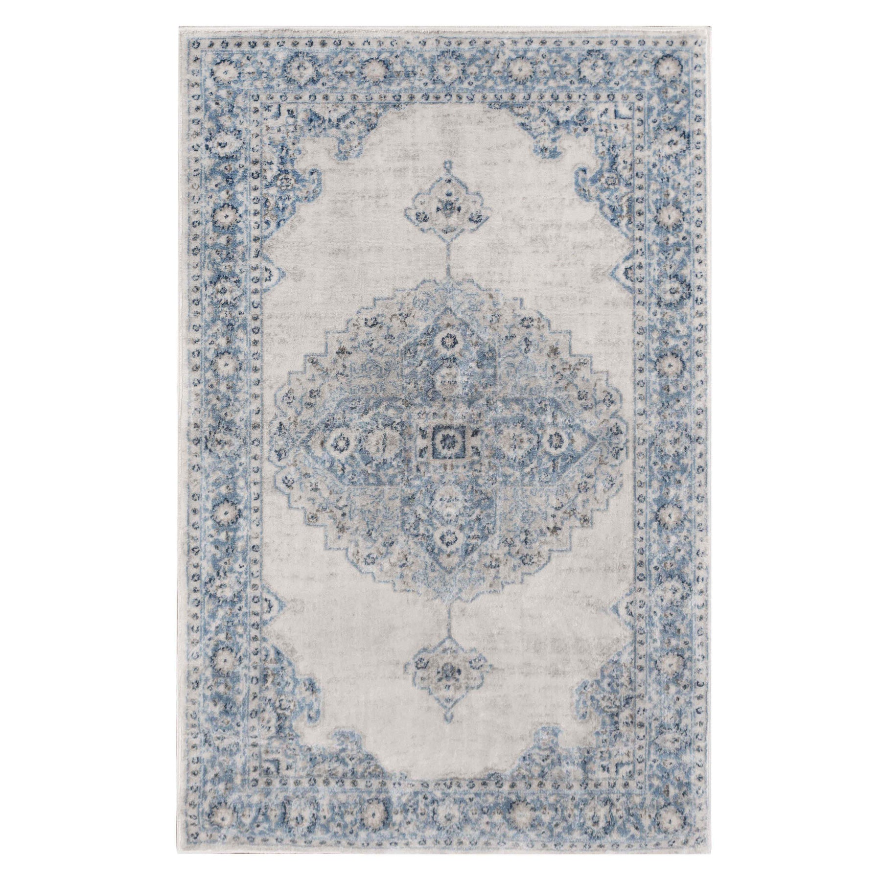 Demelza Vintage Traditional Oriental Medallion Indoor Area Rug or Runner