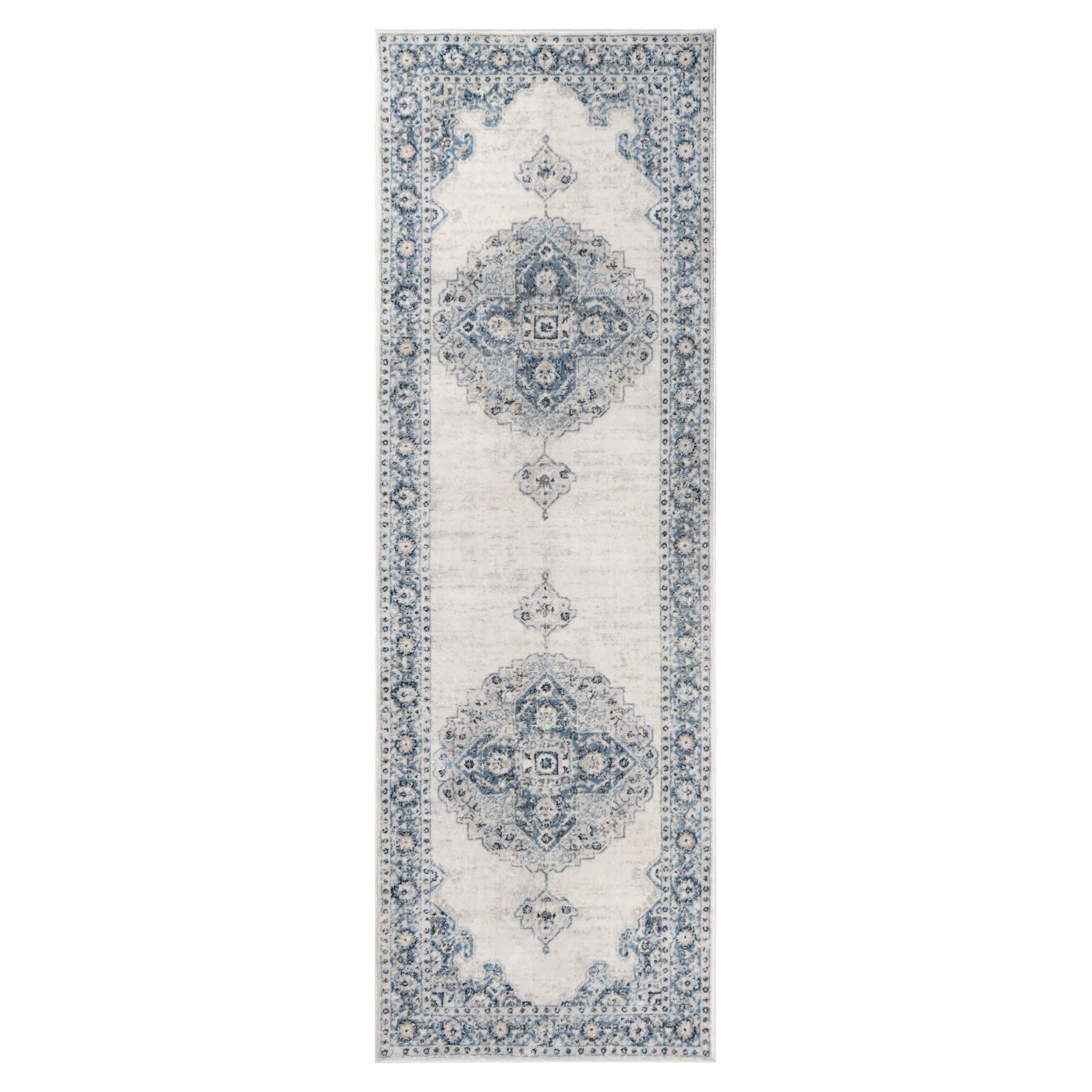 Demelza Vintage Traditional Oriental Medallion Indoor Area Rug or Runner