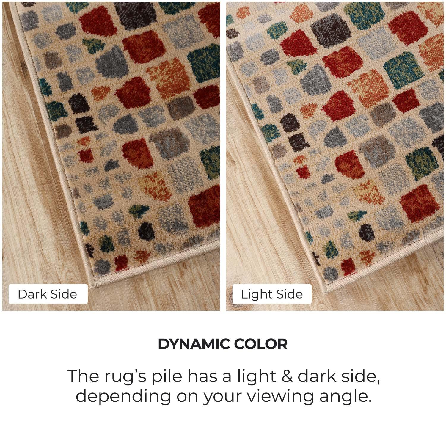 Dexter Abstract Cobblestone Indoor Area Rug 8x10