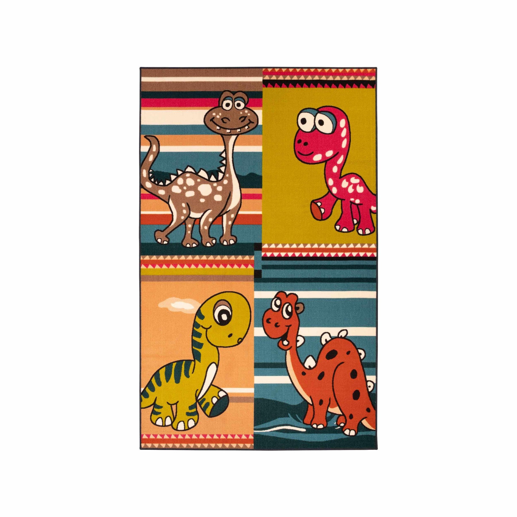 Dinoventure Non-Slip Kids Indoor Washable Area Rug