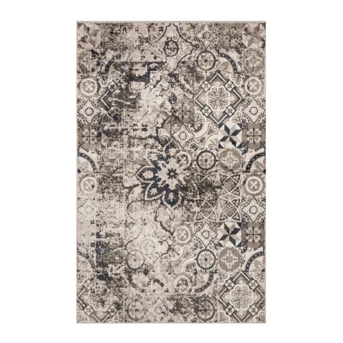 Distressed Floral Medallion Indoor Area Rugs or Runner Rug