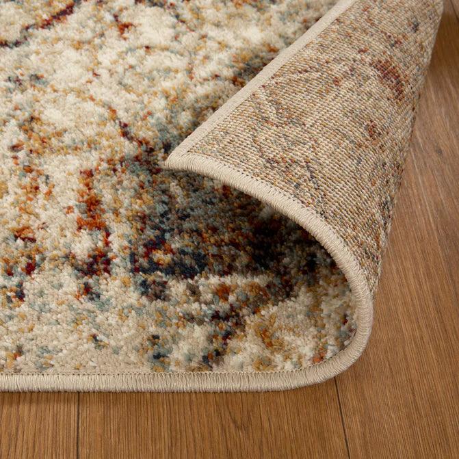 Distressed Floral Medallion Indoor Area Rugs or Runner Rug