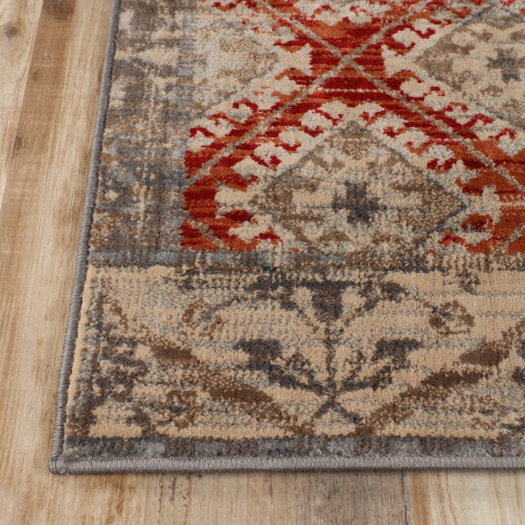 Distressed Patchwork Medallion Lattice Area Rugs Or Runner Rug