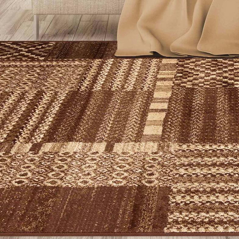 Dorset Block Patchwork Indoor Area Rug or Runner Rug