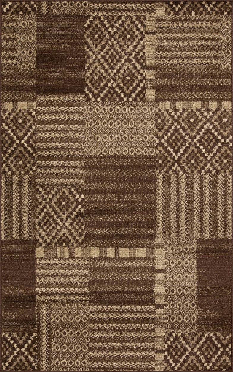 Dorset Block Patchwork Indoor Area Rug or Runner Rug