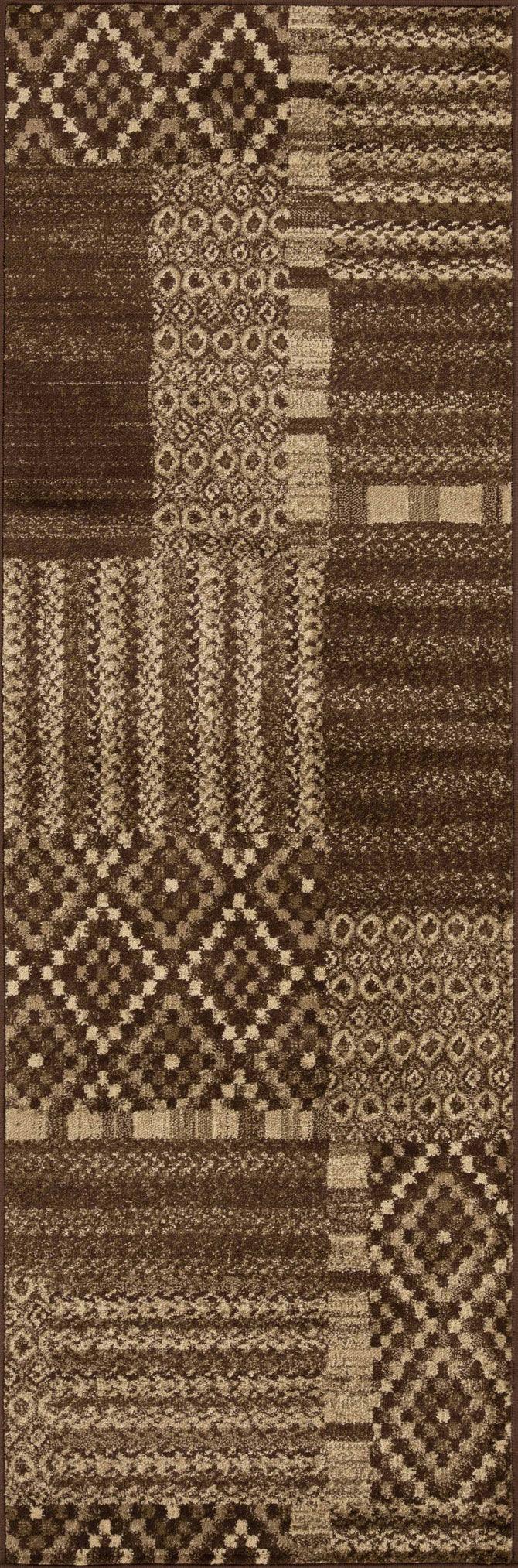 Dorset Block Patchwork Indoor Area Rug or Runner Rug