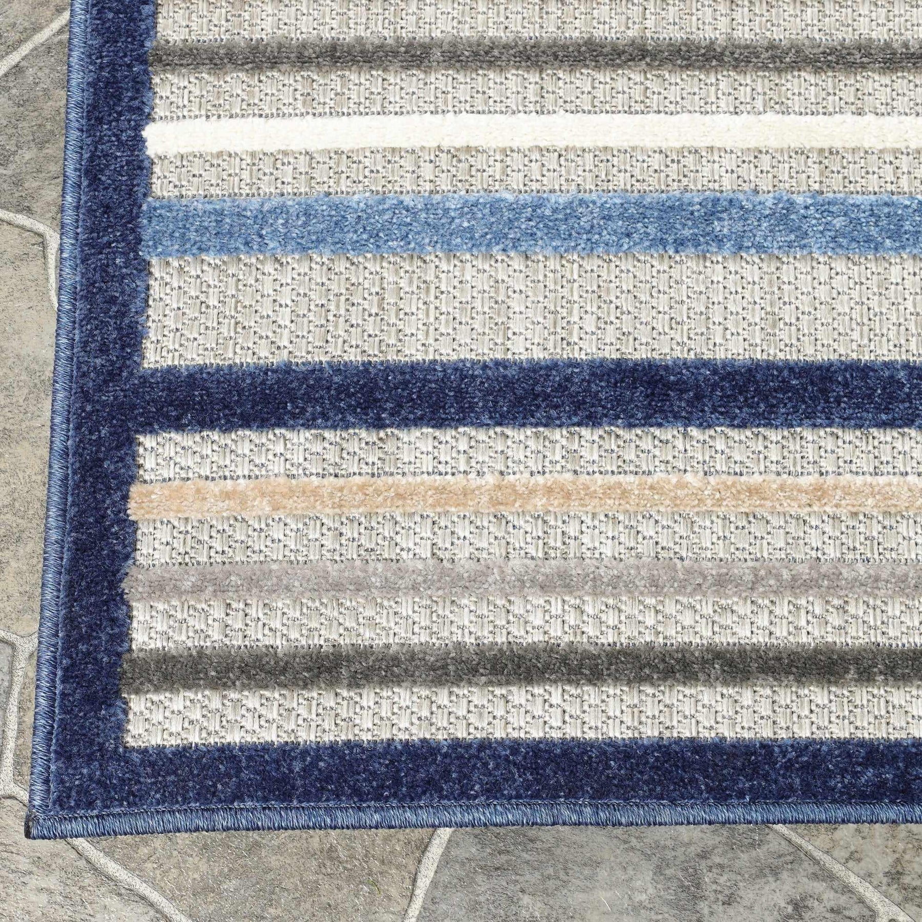 Eastyn Casual Stripe Geometric Area Rug Indoor Outdoor Rugs