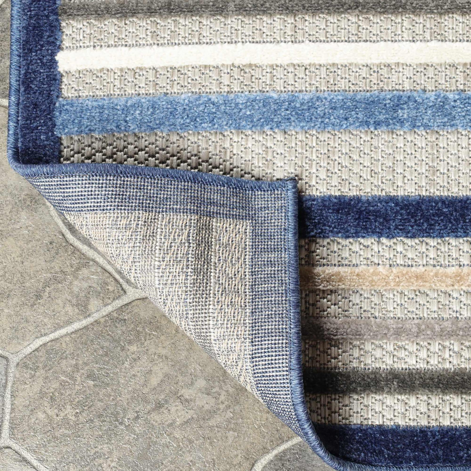 Eastyn Casual Stripe Geometric Area Rug Indoor Outdoor Rugs