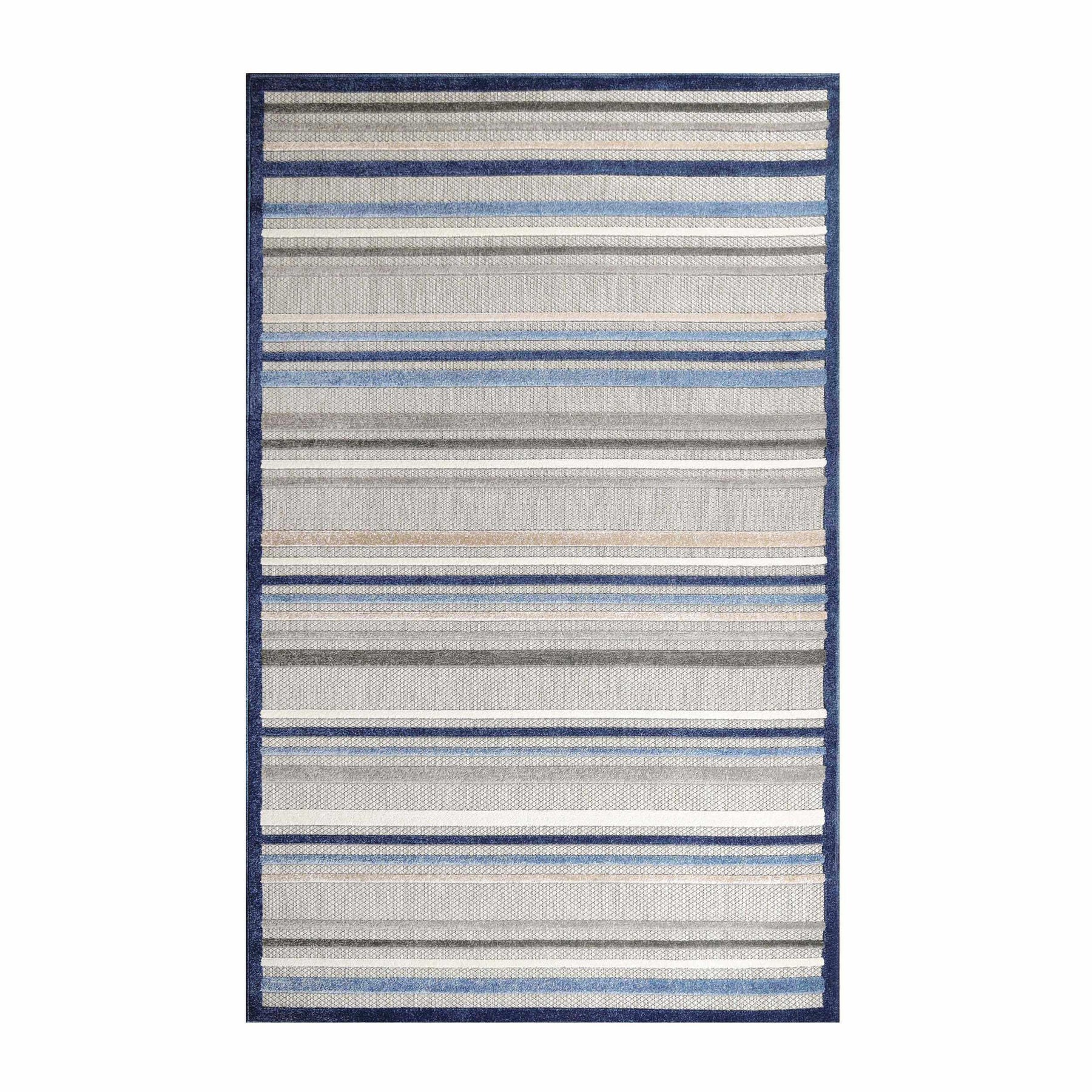 Eastyn Casual Stripe Geometric Area Rug Indoor Outdoor Rugs