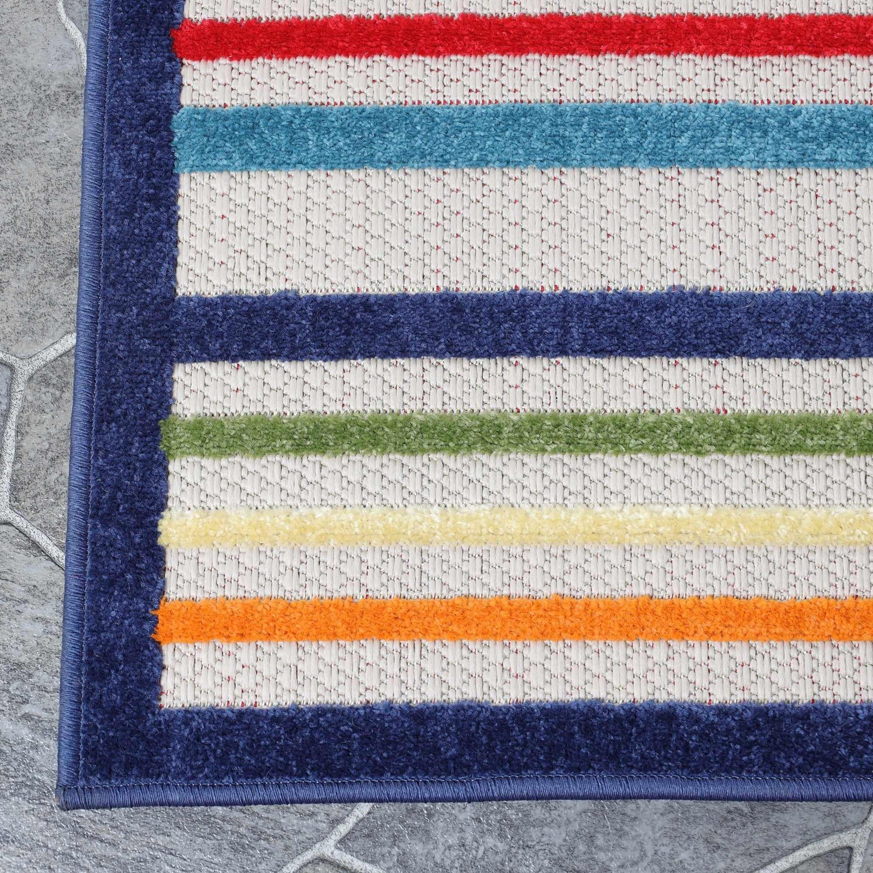 Eastyn Casual Stripe Geometric Area Rug Indoor Outdoor Rugs