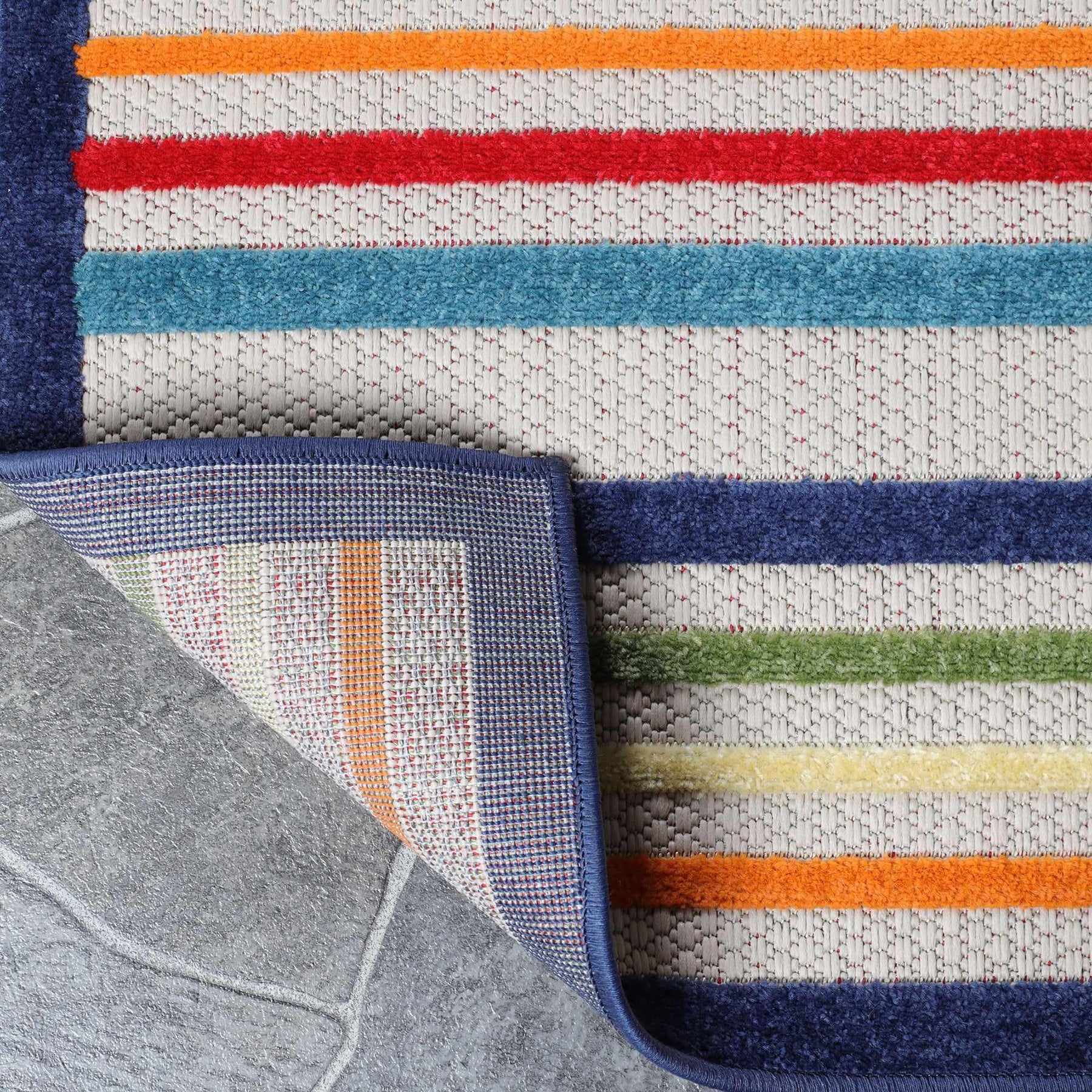 Eastyn Casual Stripe Geometric Area Rug Indoor Outdoor Rugs