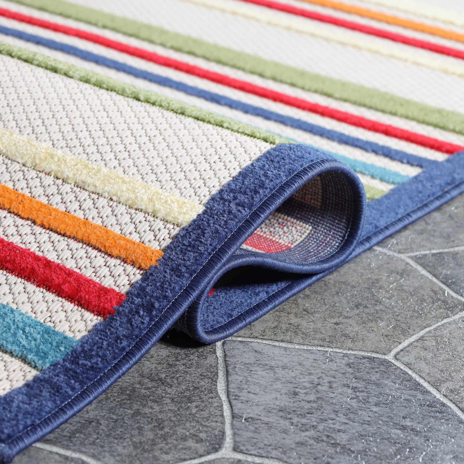 Eastyn Casual Stripe Geometric Area Rug Indoor Outdoor Rugs
