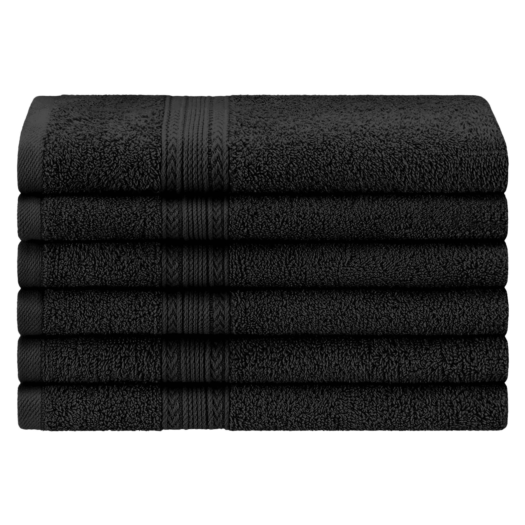 Eco-Friendly Ring Spun Cotton 6 Piece Hand Towel Set