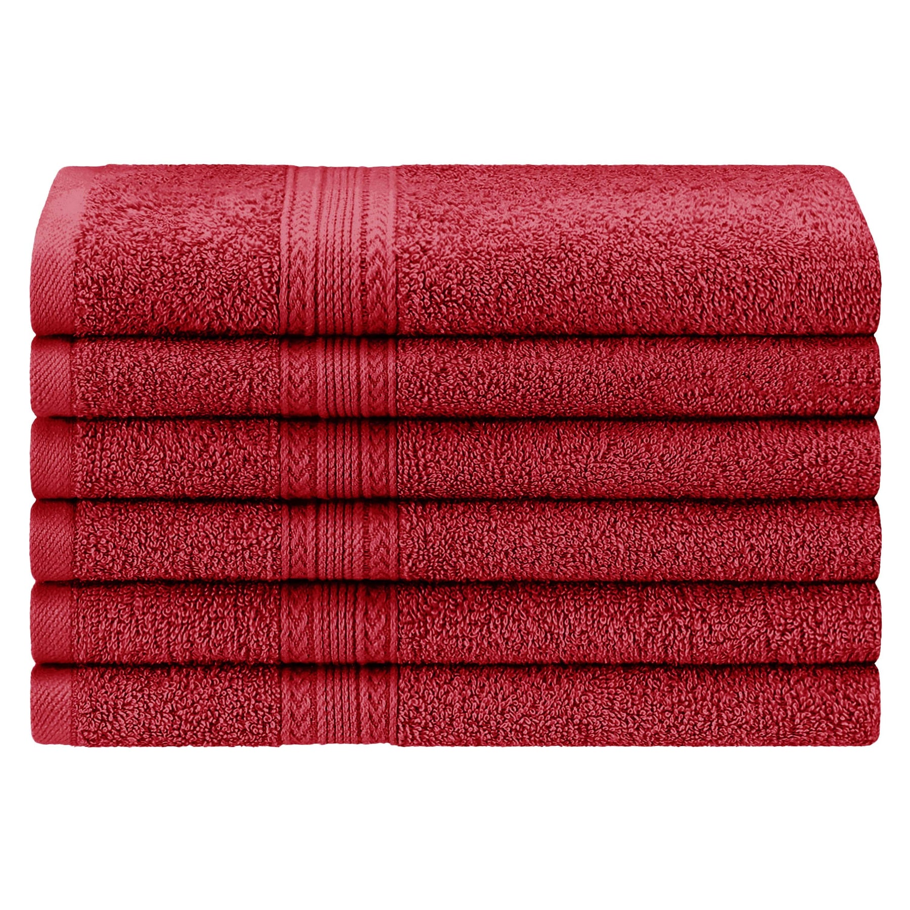 Eco-Friendly Ring Spun Cotton 6 Piece Hand Towel Set