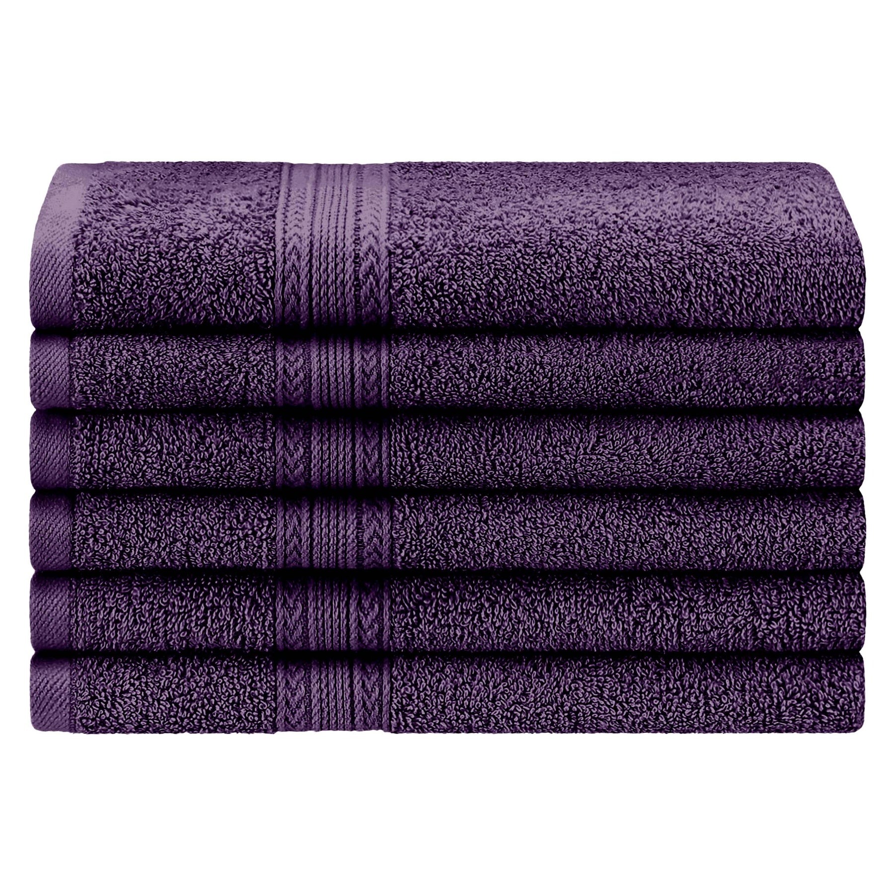 Eco-Friendly Ring Spun Cotton 6 Piece Hand Towel Set