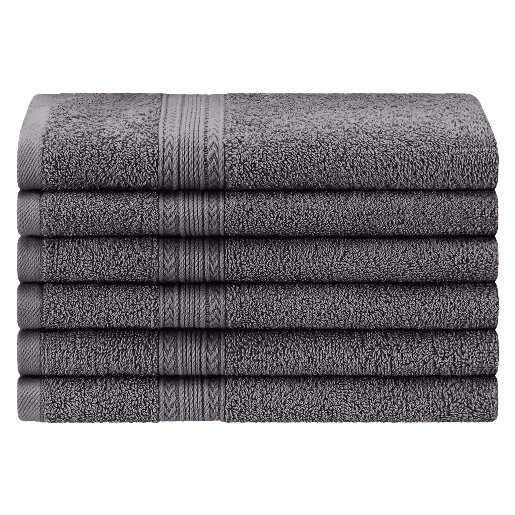 Eco-Friendly Ring Spun Cotton 6 Piece Hand Towel Set