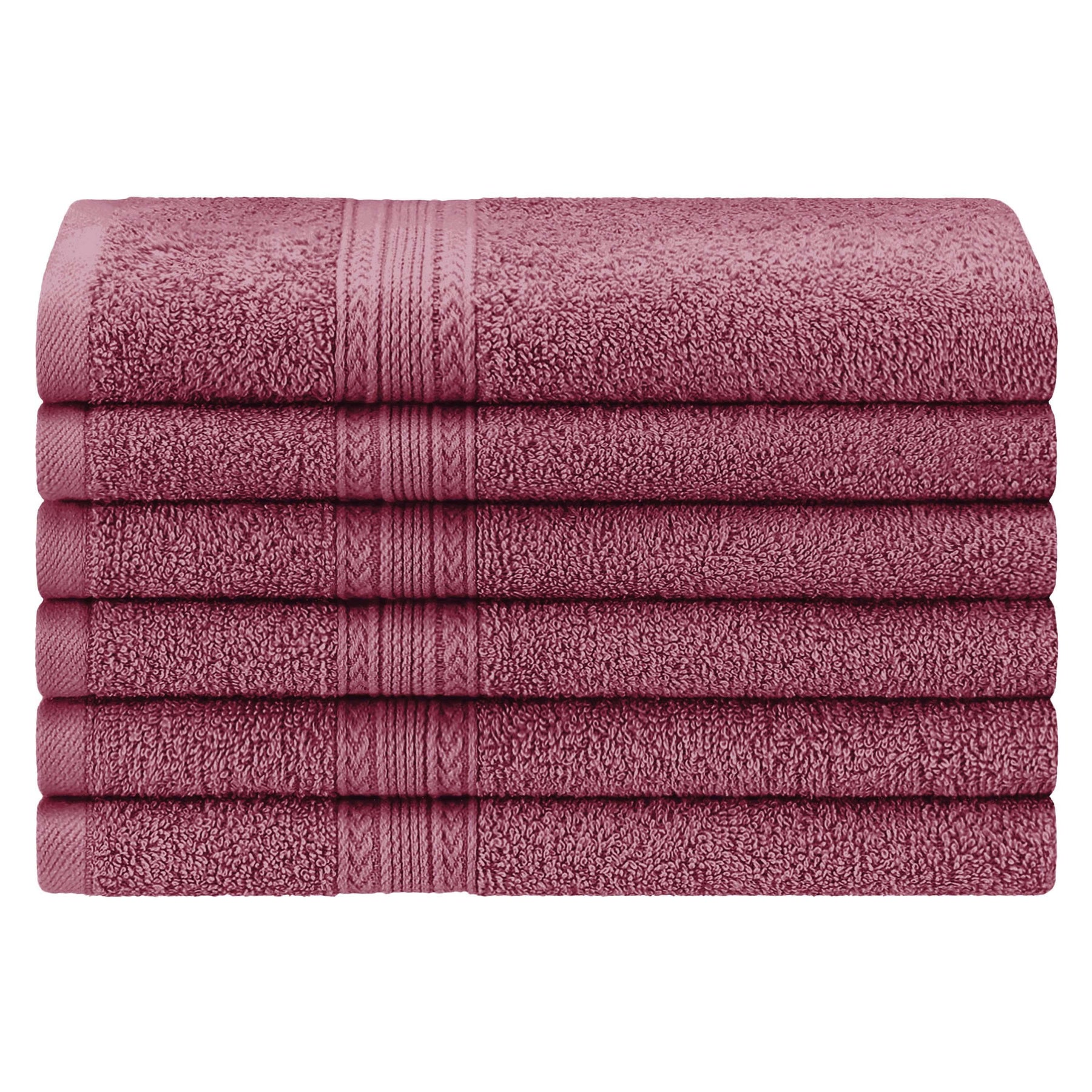 Eco-Friendly Ring Spun Cotton 6 Piece Hand Towel Set