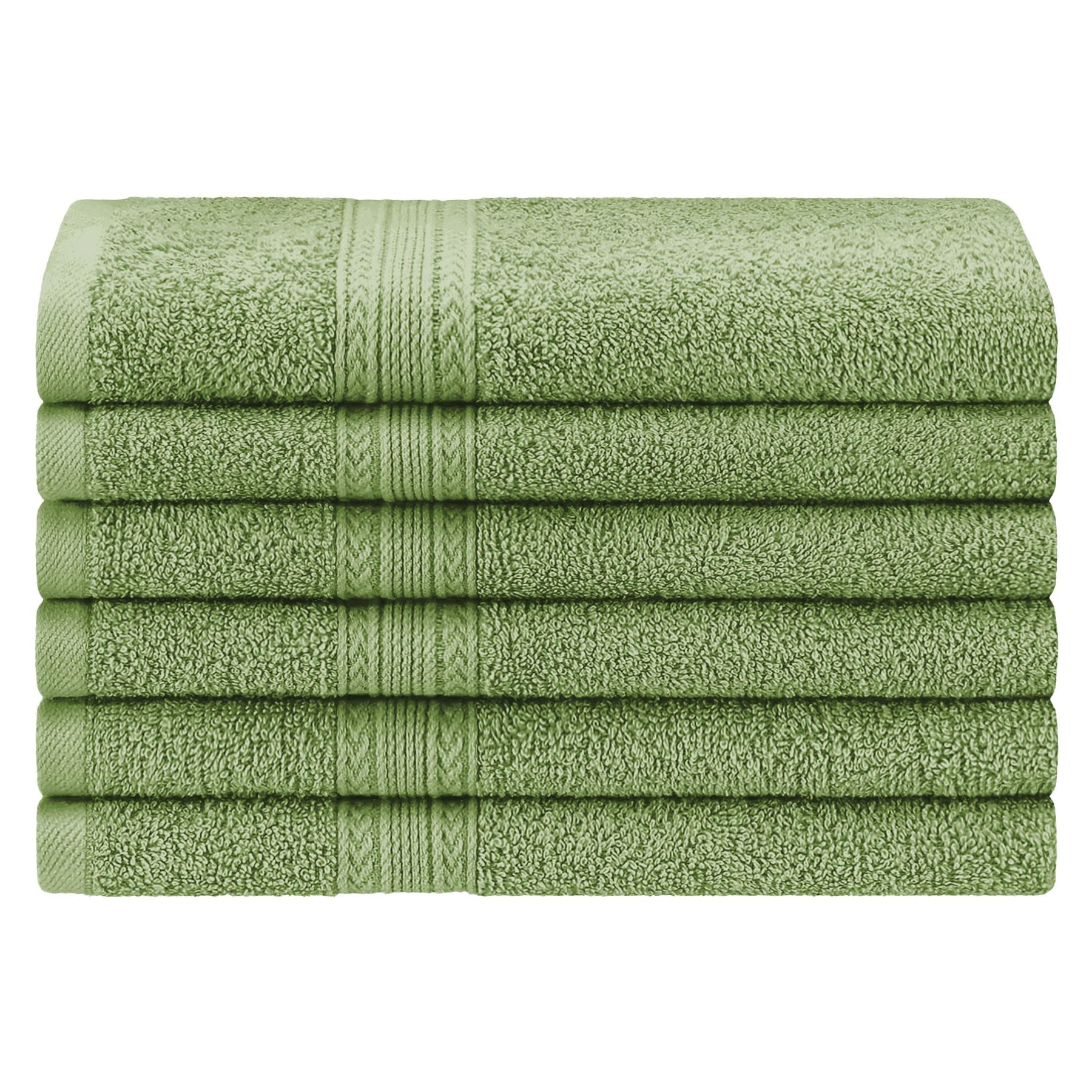 Eco-Friendly Ring Spun Cotton 6 Piece Hand Towel Set