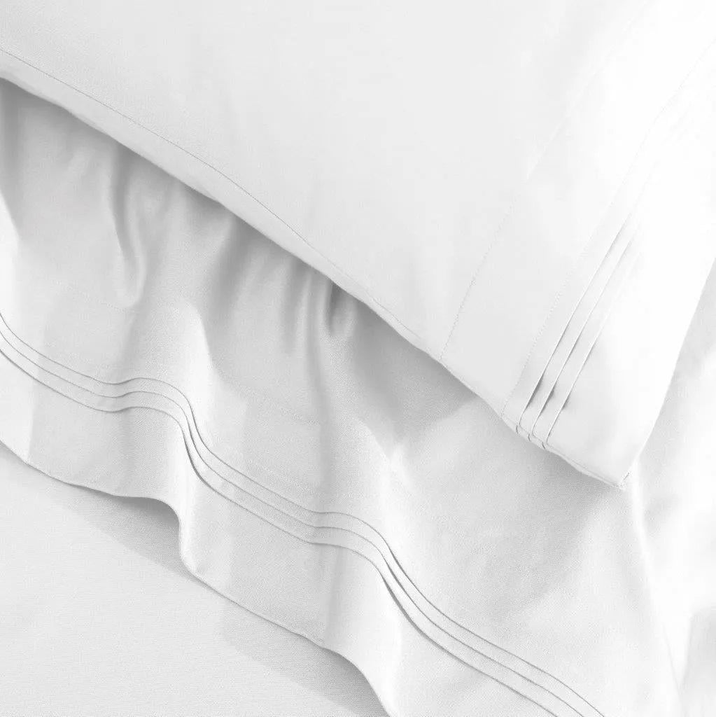 Egyptian Cotton 1500 Thread Count Eco-Friendly Solid Sheet Set White