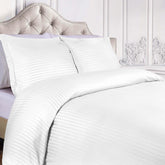 Egyptian Cotton 300 Thread Count Stripe Duvet Cover