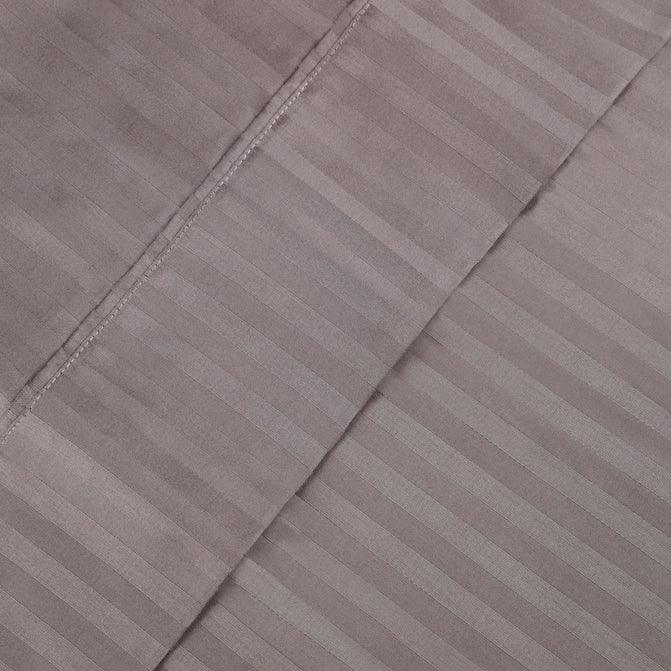 Egyptian Cotton 300 Thread Count Striped 2 Piece Pillowcase Set