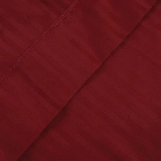 Egyptian Cotton 300 Thread Count Striped 2 Piece Pillowcase Set