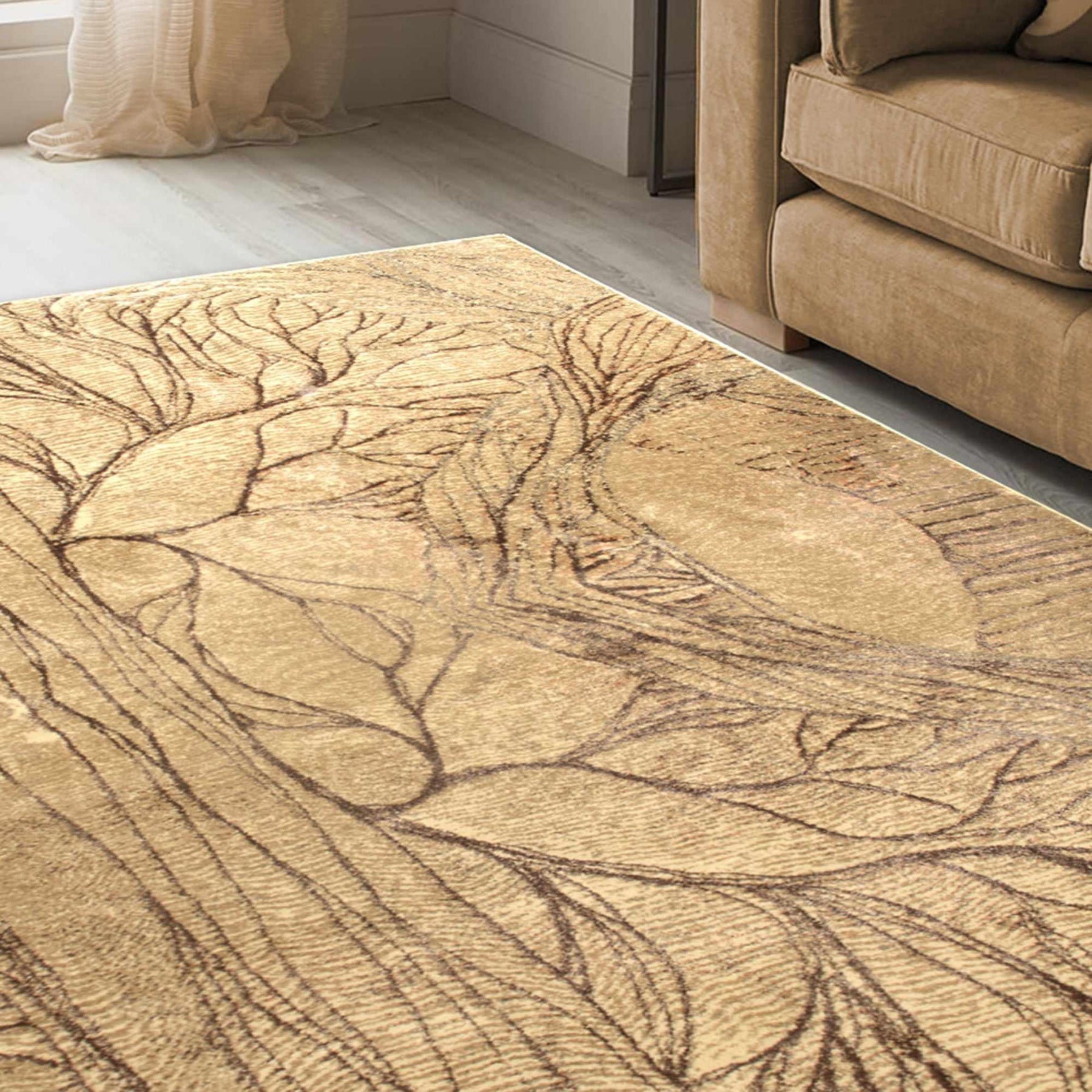 Emrys Shimmery Abstract Modern Area Rug Or Runner Rug