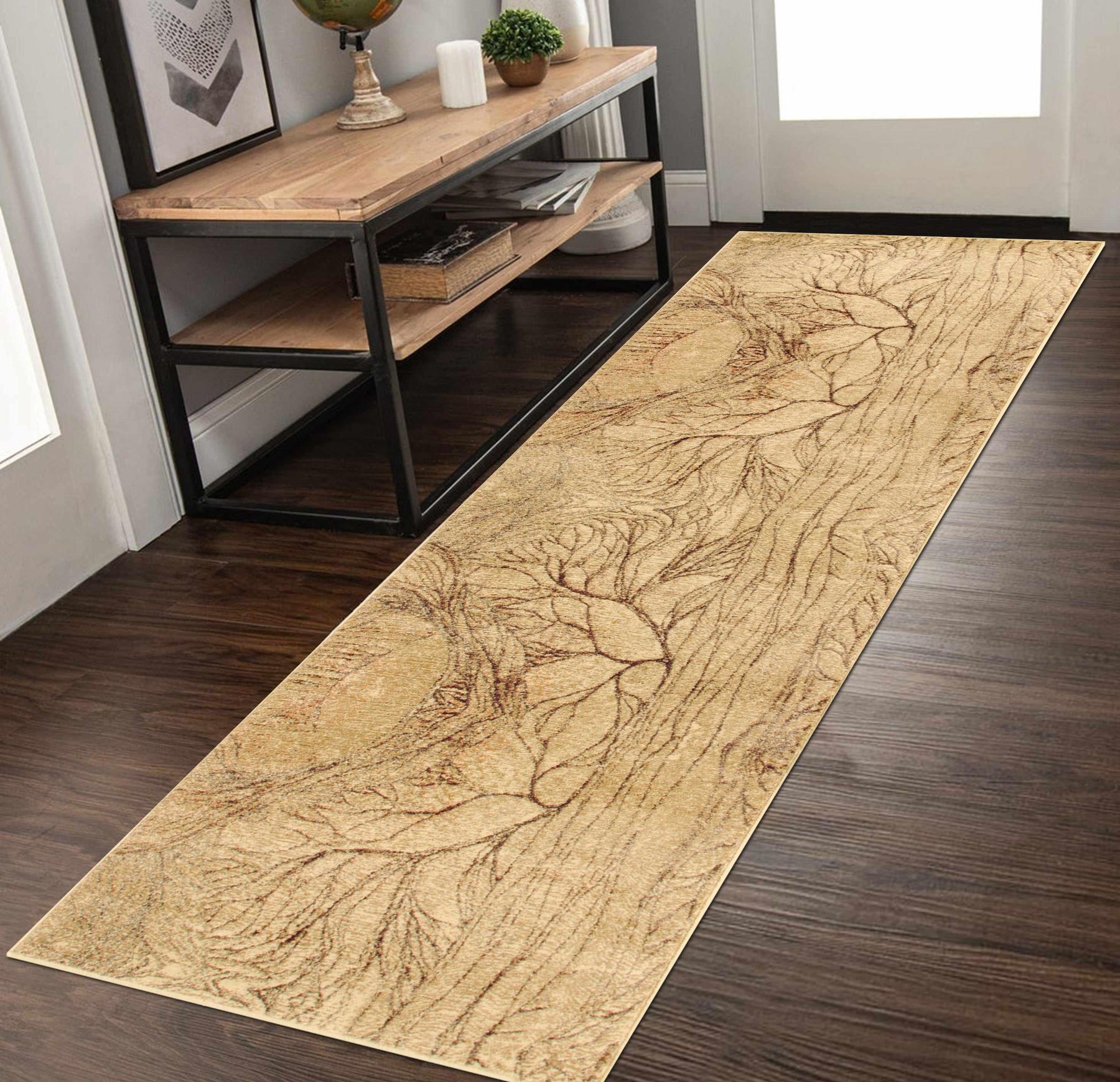 Emrys Shimmery Abstract Modern Area Rug Or Runner Rug