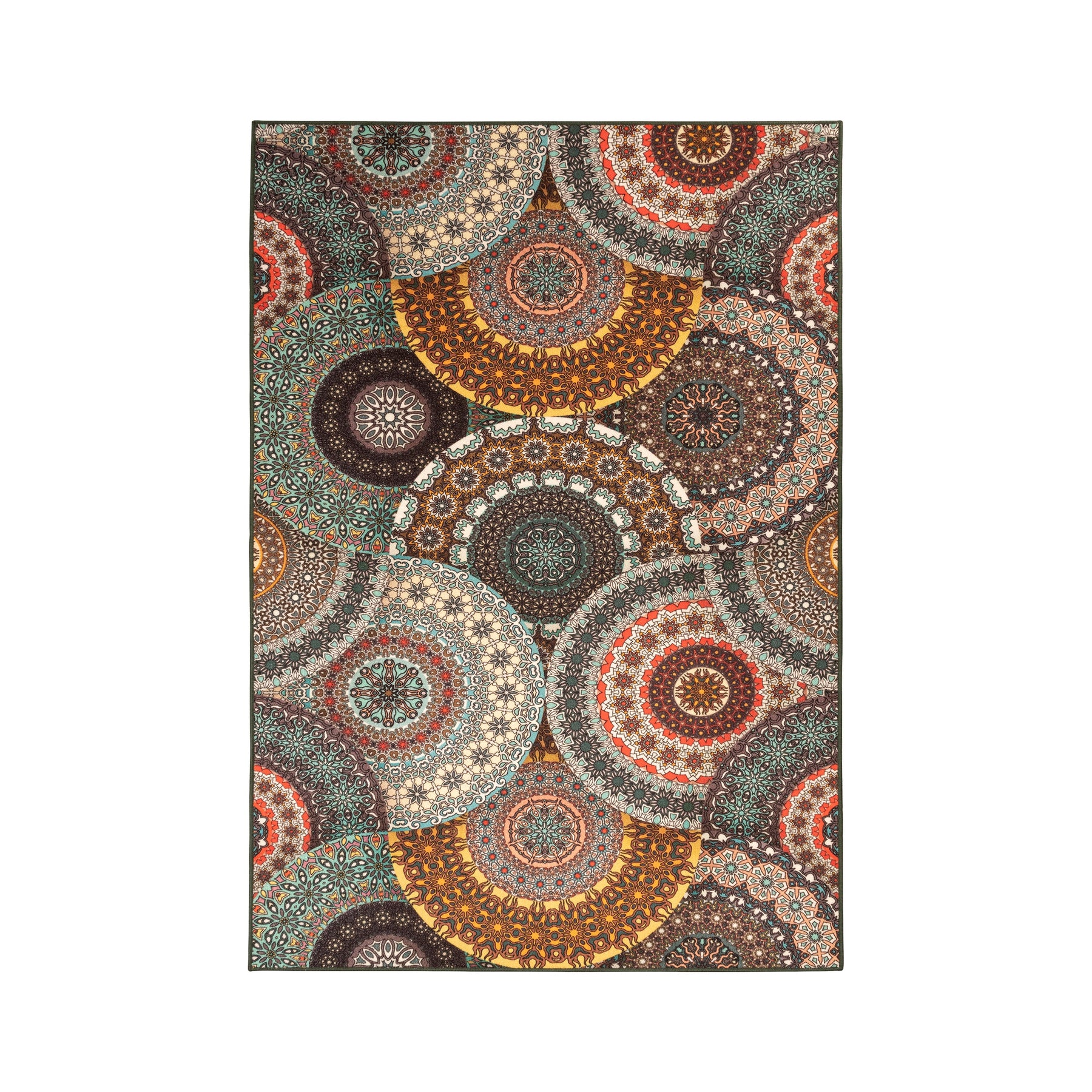 Evaline Medallion Non-Slip Indoor Outdoor Area Rug