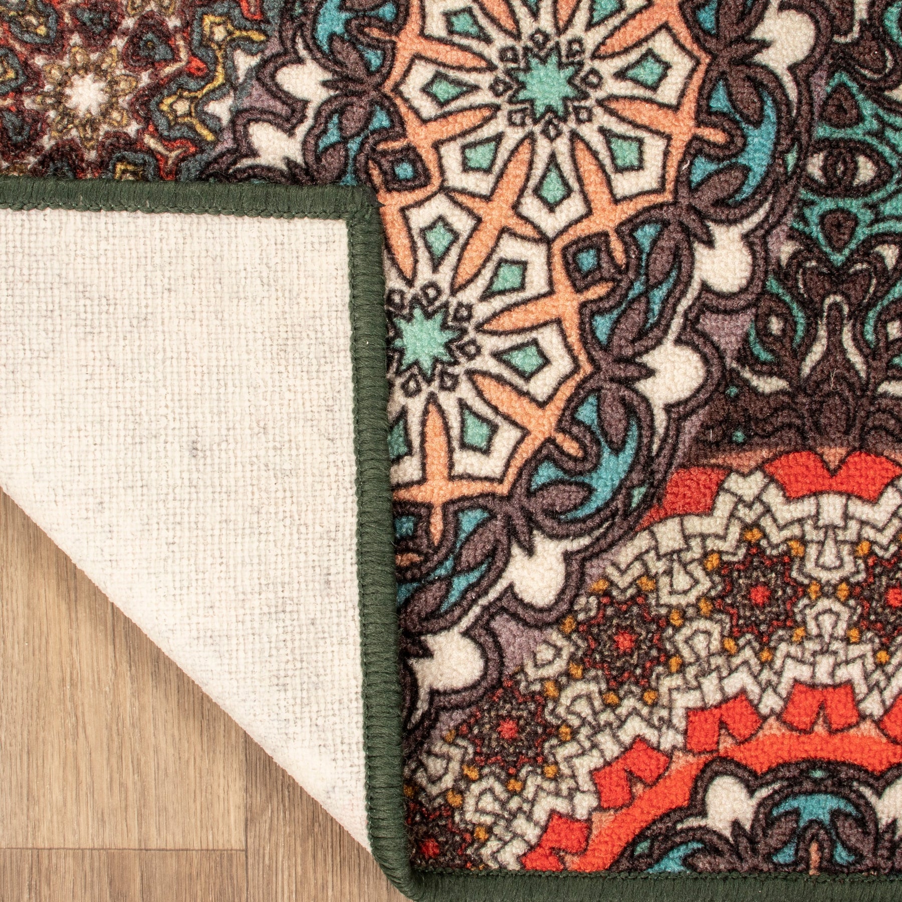 Evaline Medallion Non-Slip Indoor Outdoor Area Rug