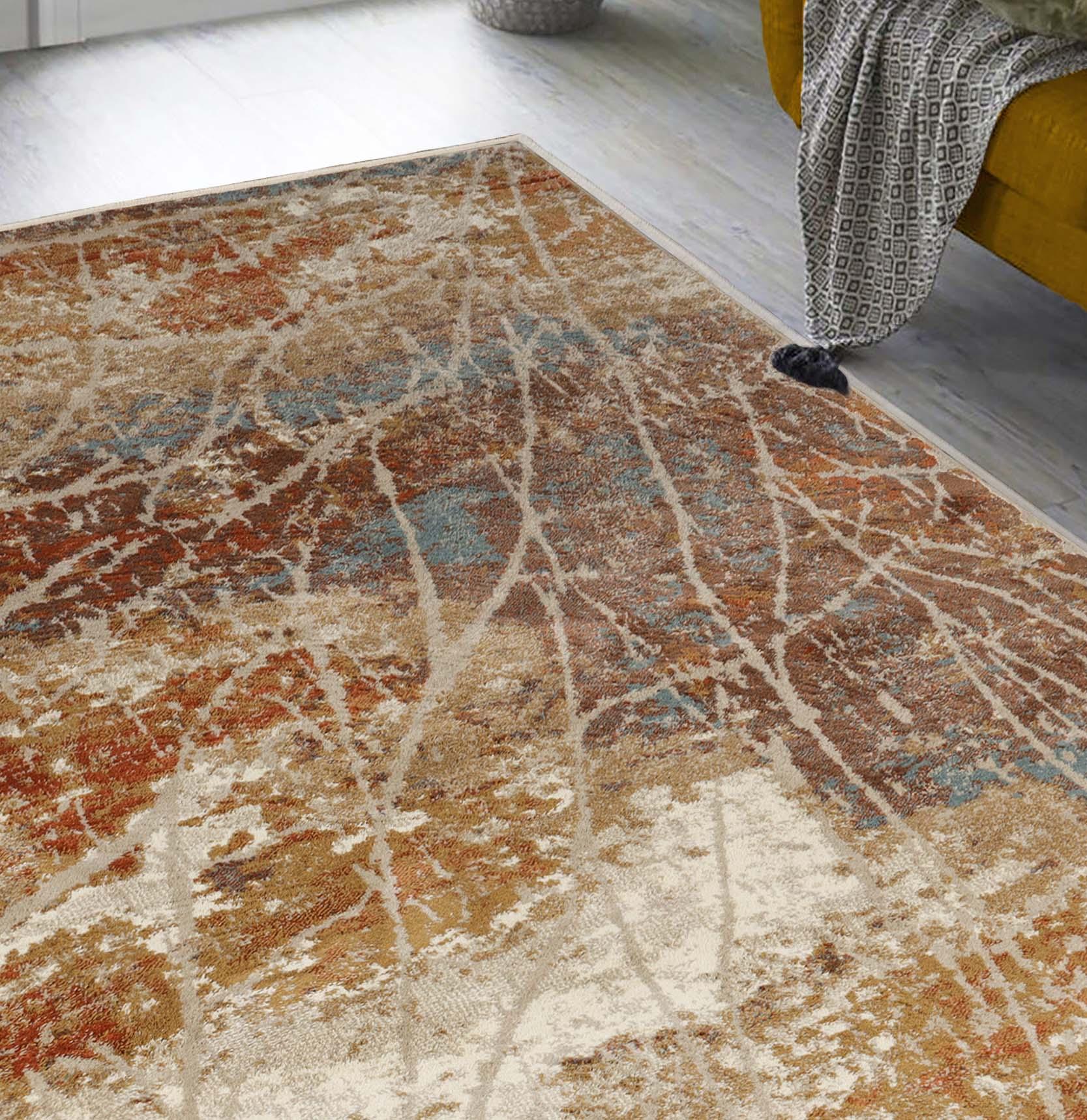 Fifi Modern Branches Indoor Area Rugs or Runner Rug