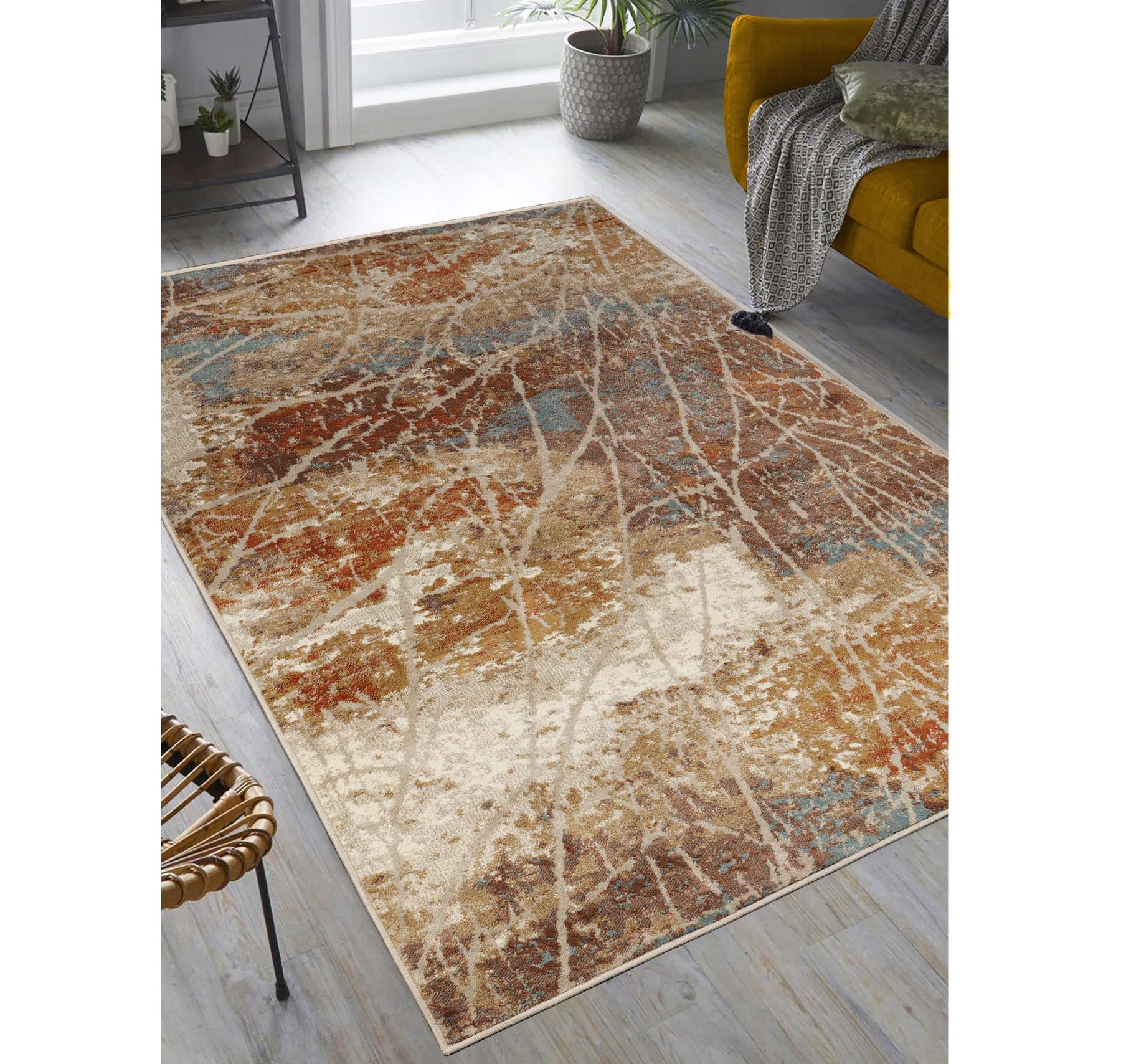 Fifi Modern Branches Indoor Area Rugs or Runner Rug