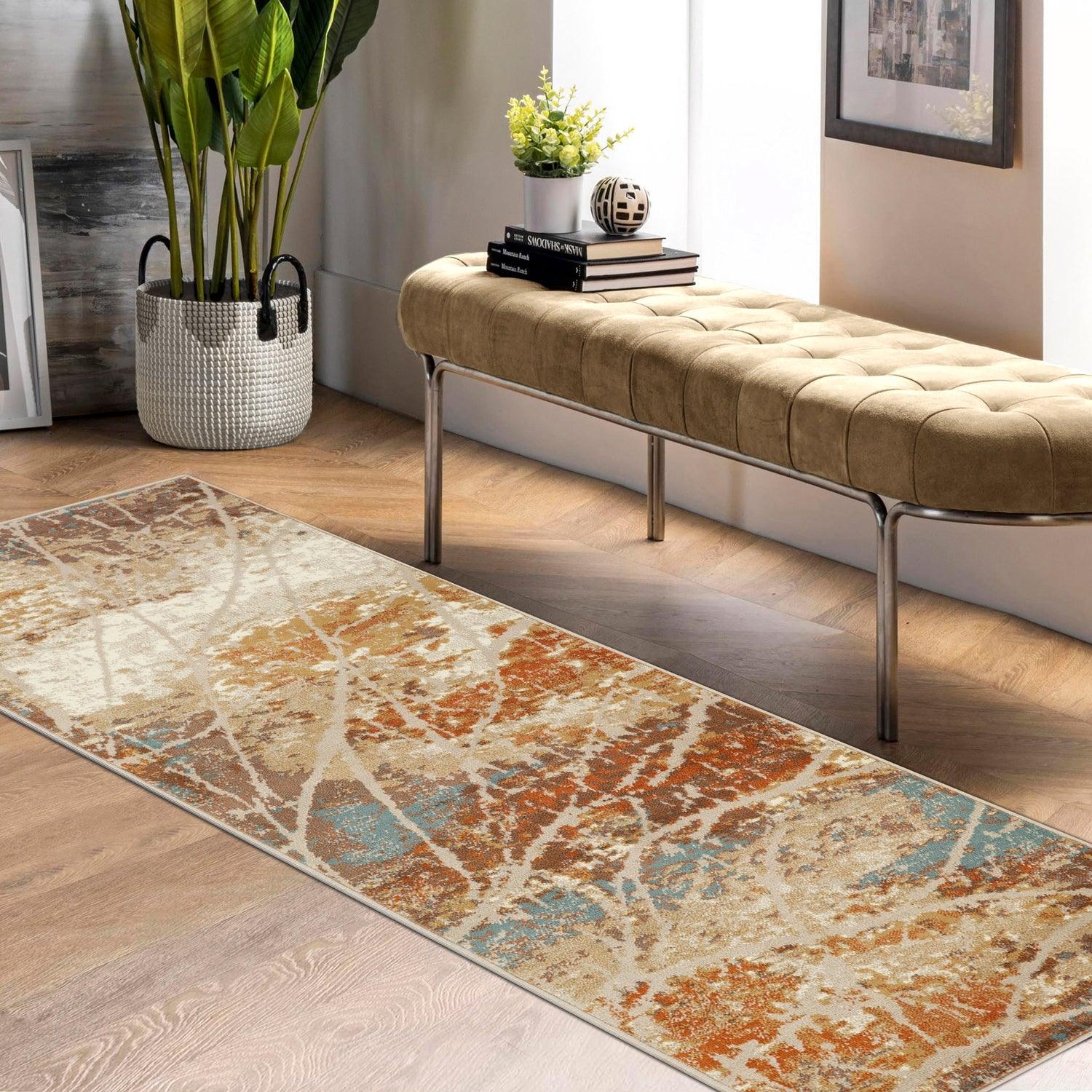 Fifi Modern Branches Indoor Area Rugs or Runner Rug