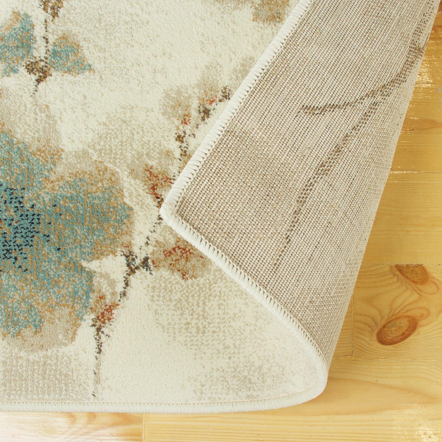 Fiore Modern Floral Indoor Area Rug Or Runner Rug