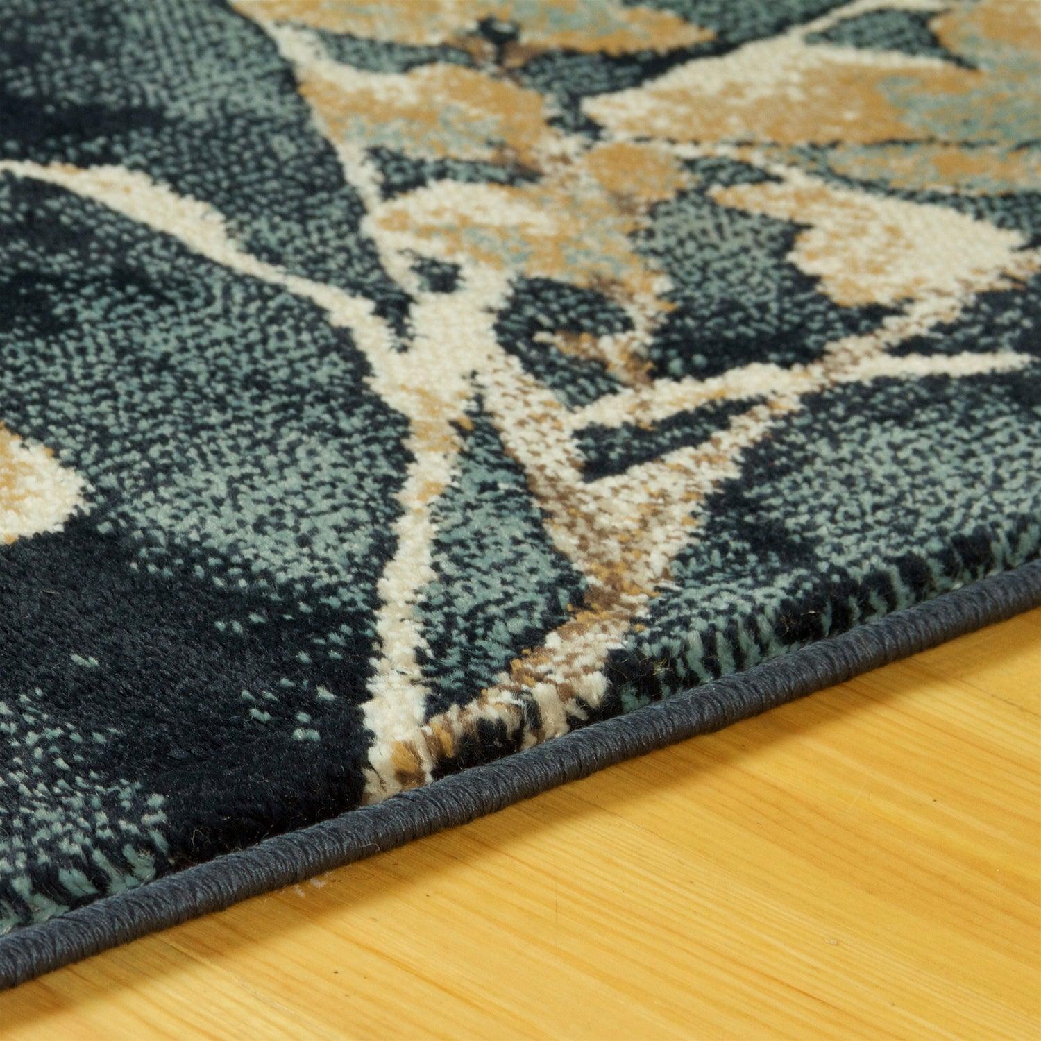 Fiore Modern Floral Indoor Area Rug Or Runner Rug