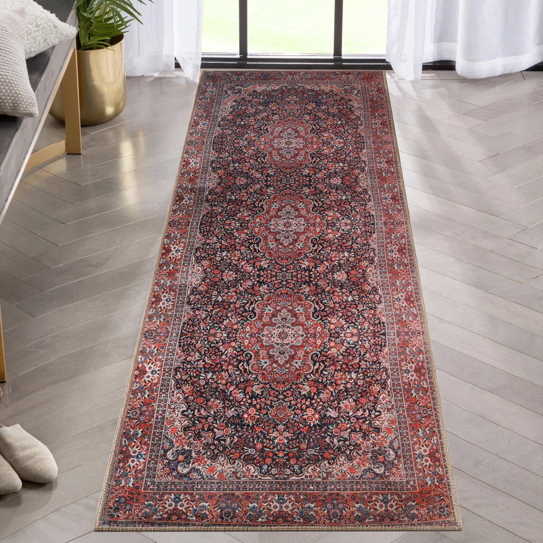Fiorella Floral Oriental Medallion Indoor Large Area Rugs Or Runner