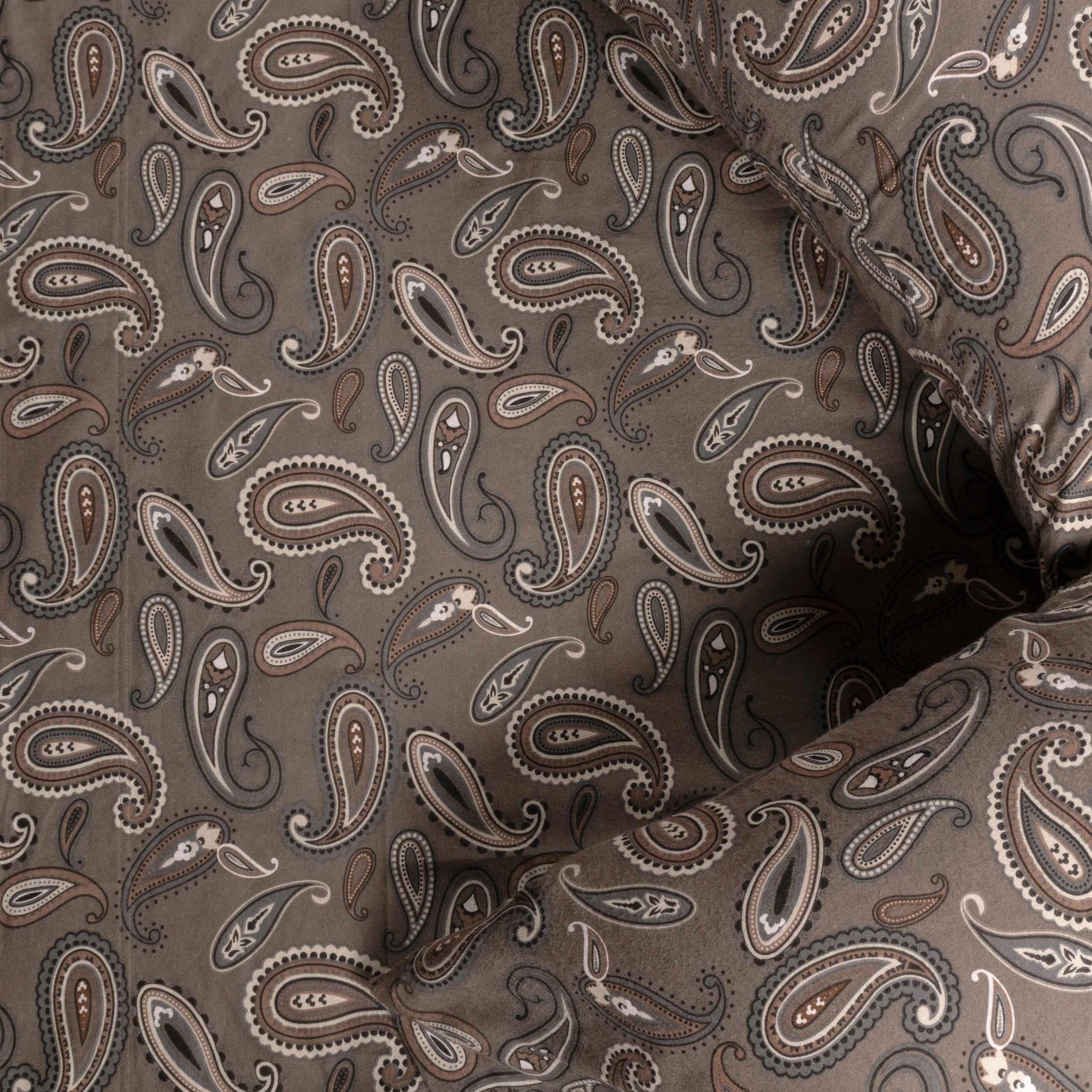 Flannel Brushed Cotton Floral Paisley Deep Pocket Bed Sheet Set
